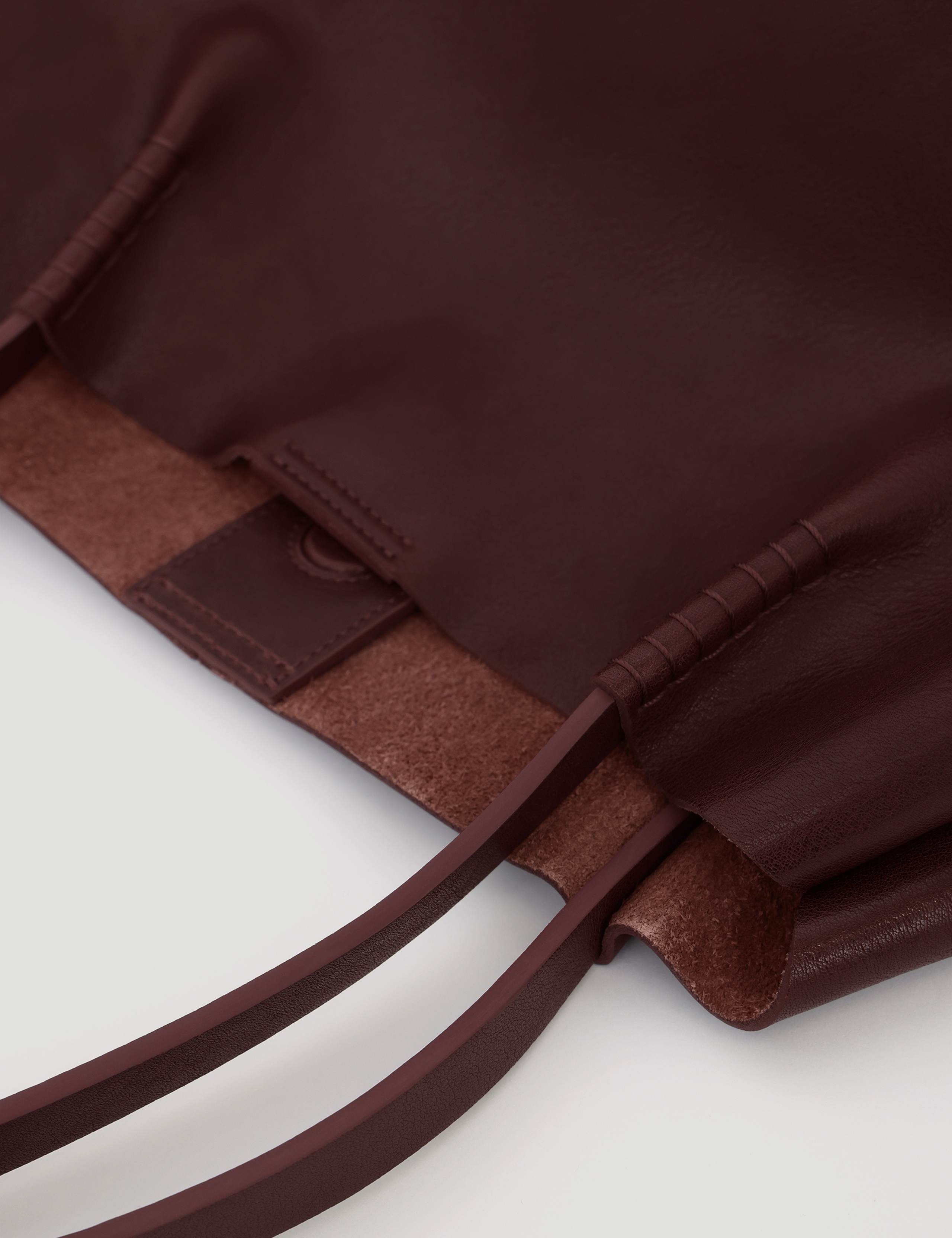 Leather Large Slouchy Tote Bag 5 of 6