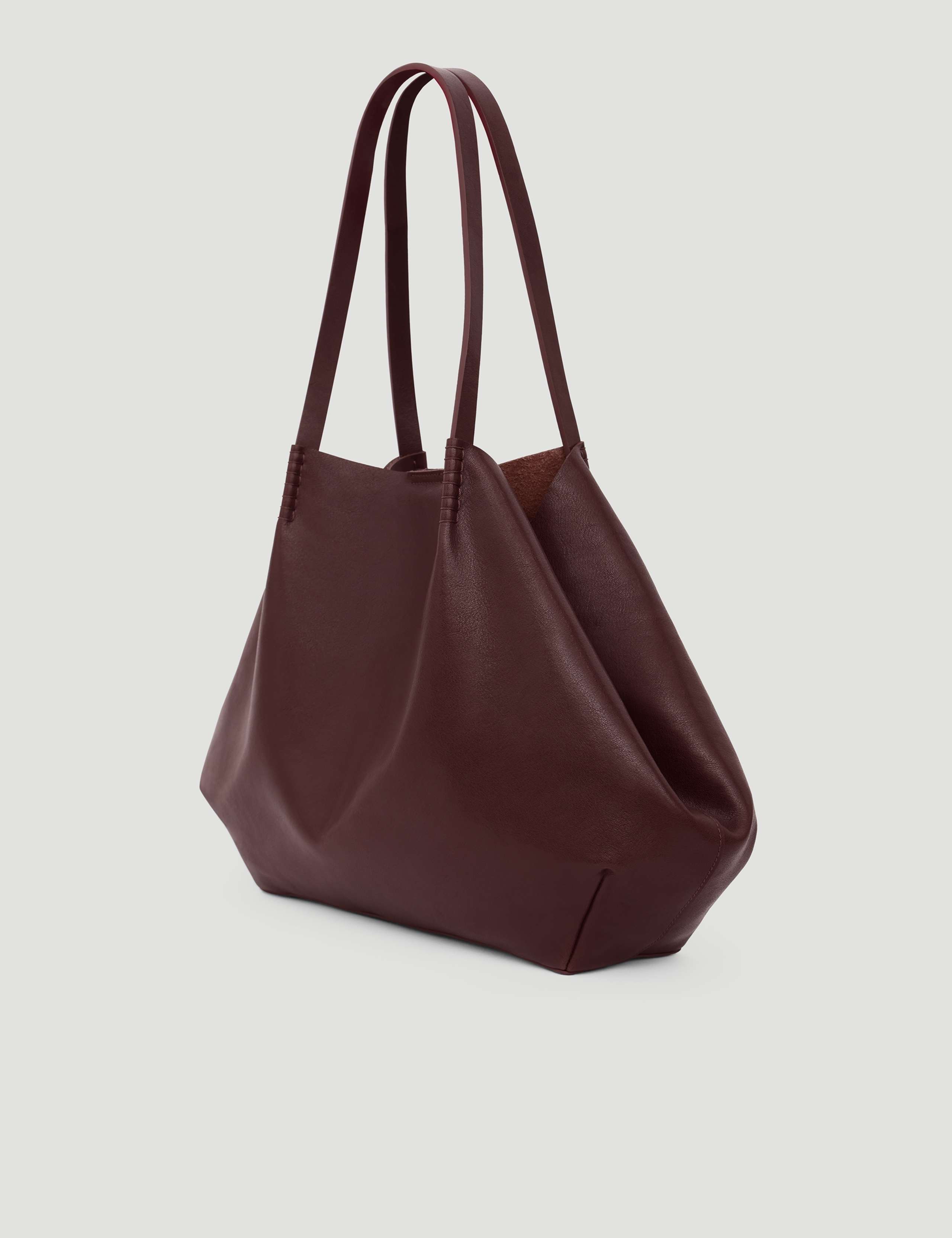 Leather Large Slouchy Tote Bag 6 of 6