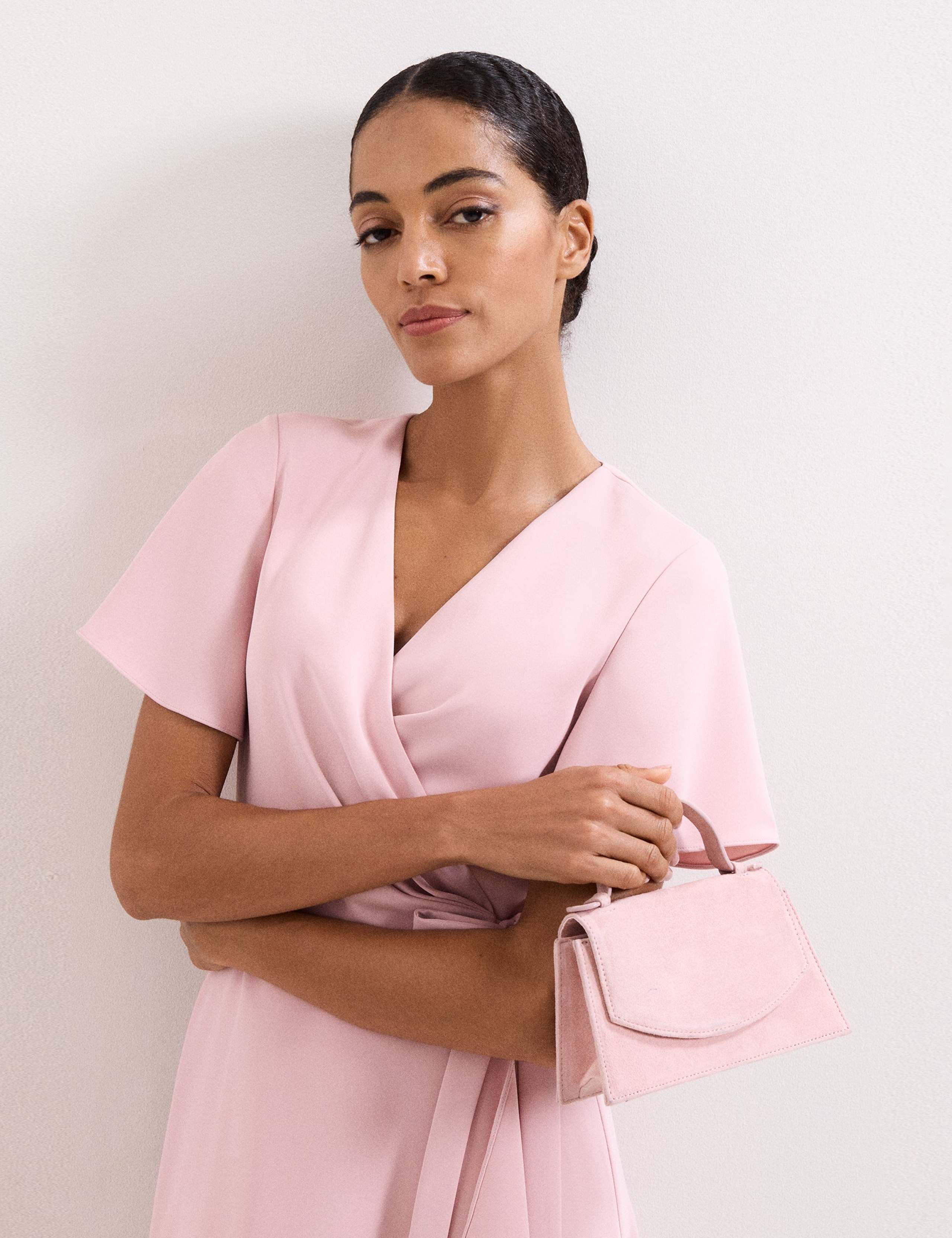 Suede Top Handle Grab Bag 6 of 8