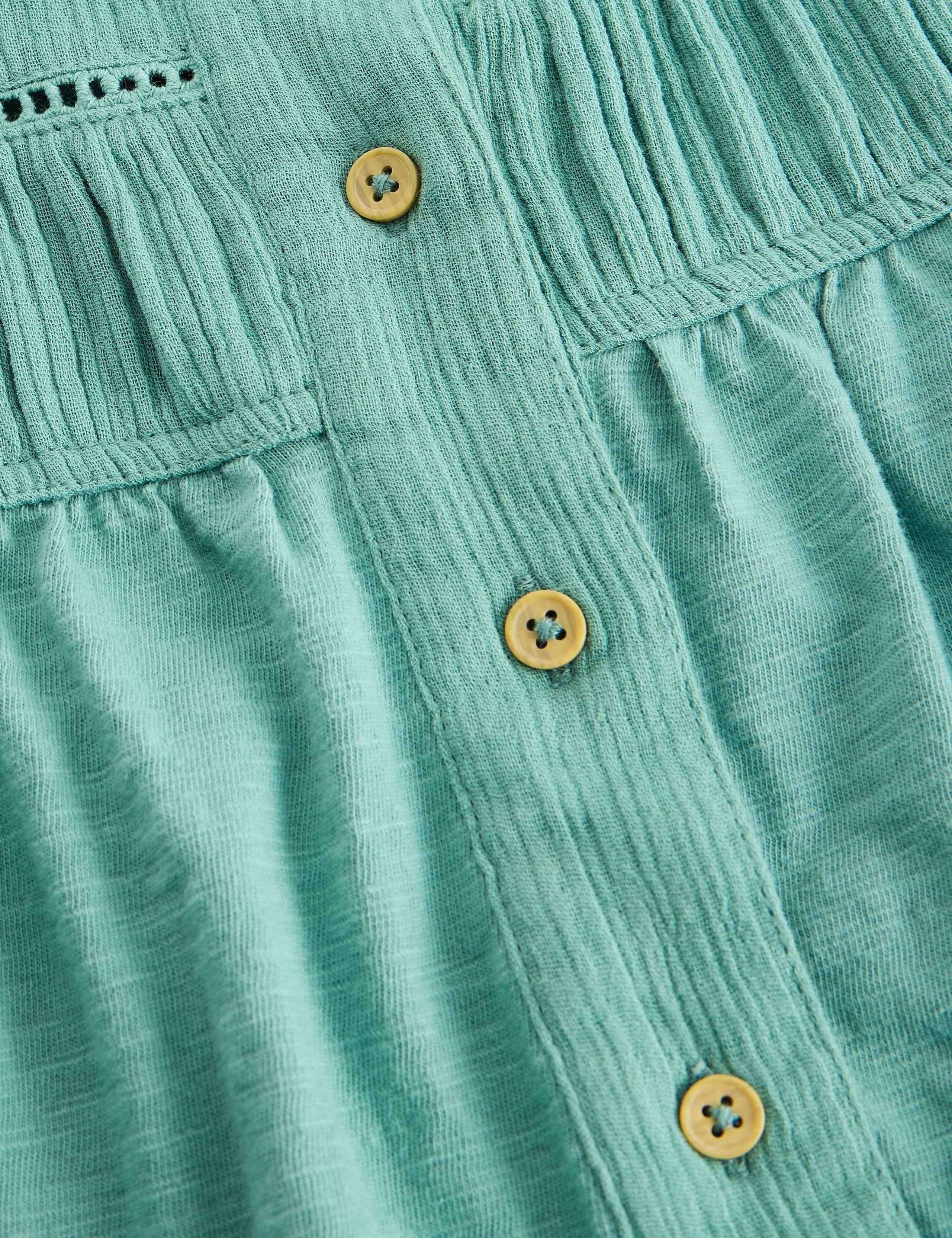 Pure Cotton Ladder Lace Collared Shirt 5 of 5