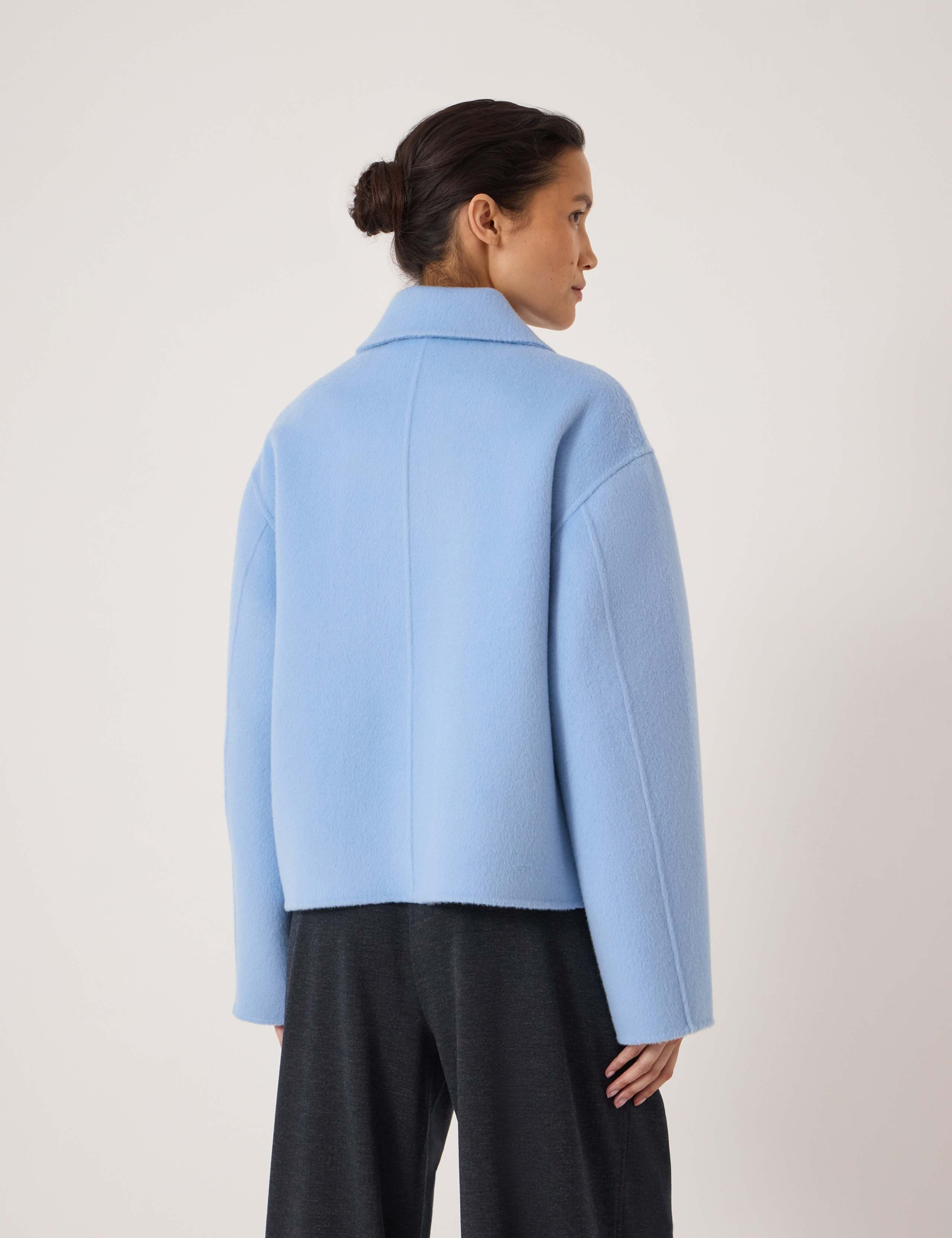Pure Wool Textured Cropped Jacket 6 of 6
