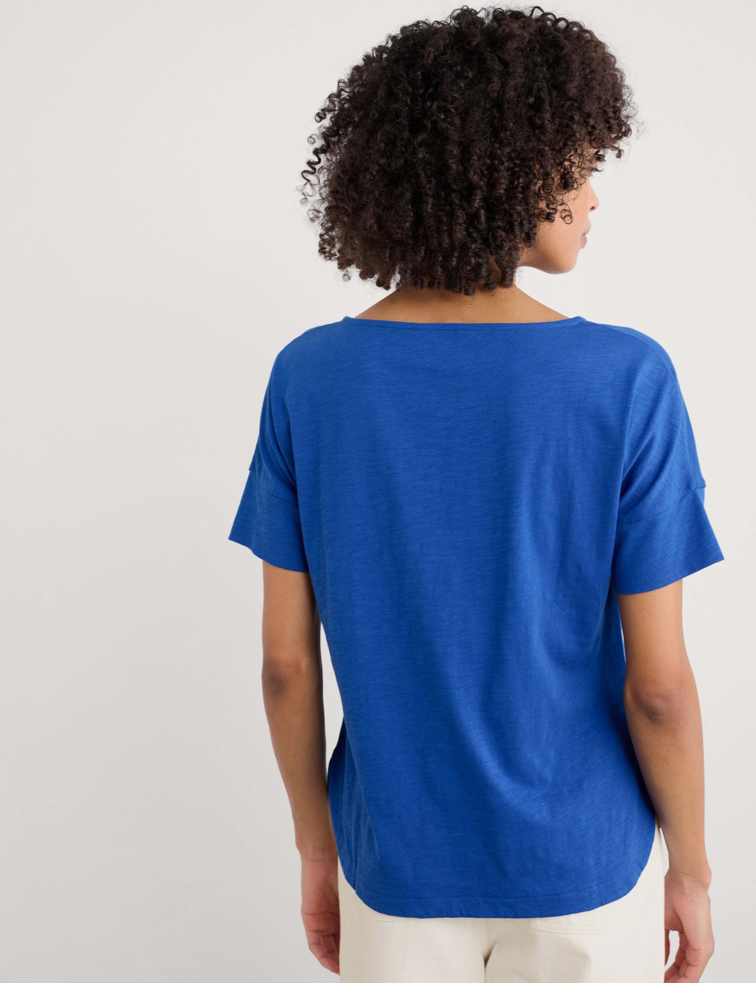 Pure Cotton Scoop Neck T-Shirt 4 of 4