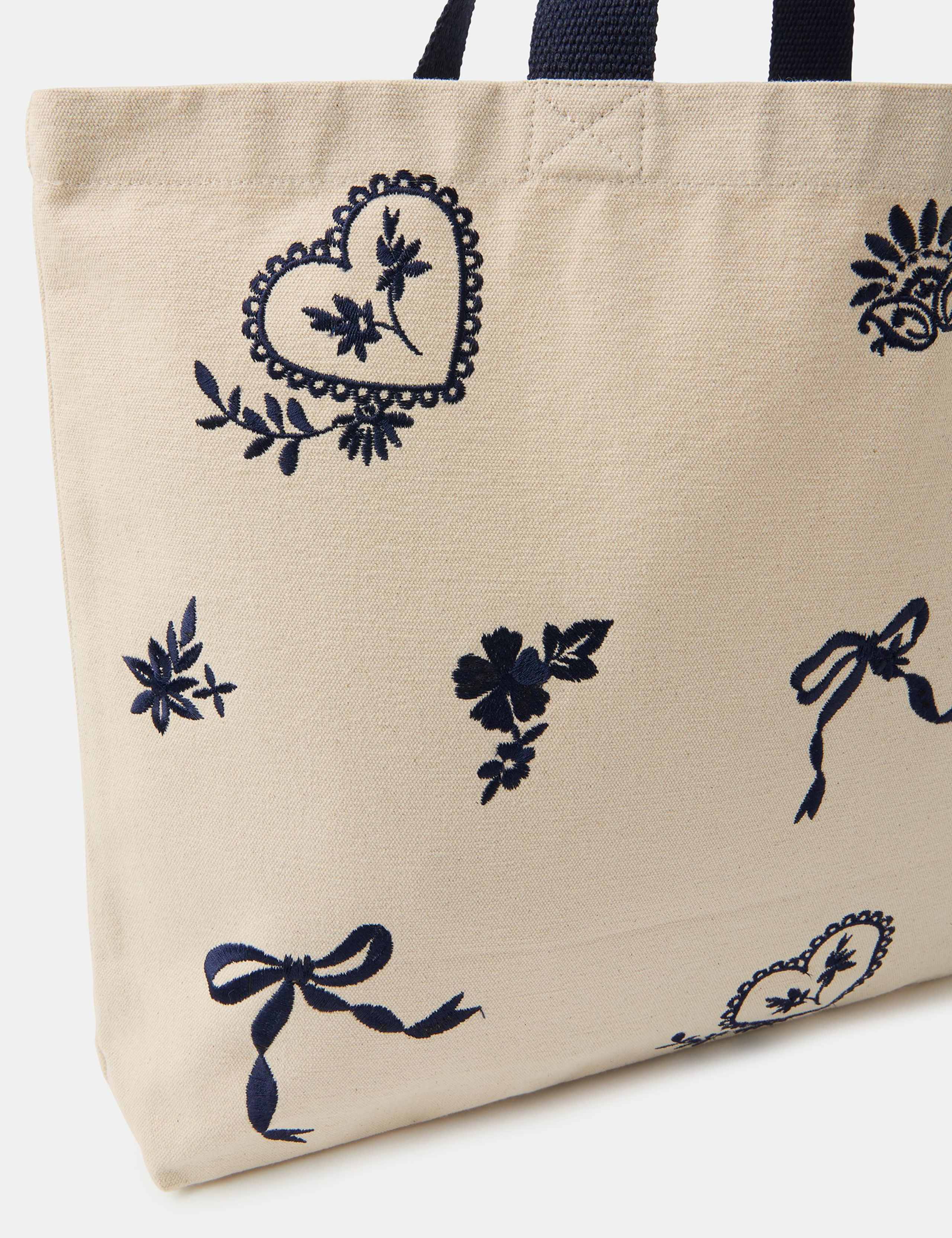 Embroidered Shopper Bag 3 of 4