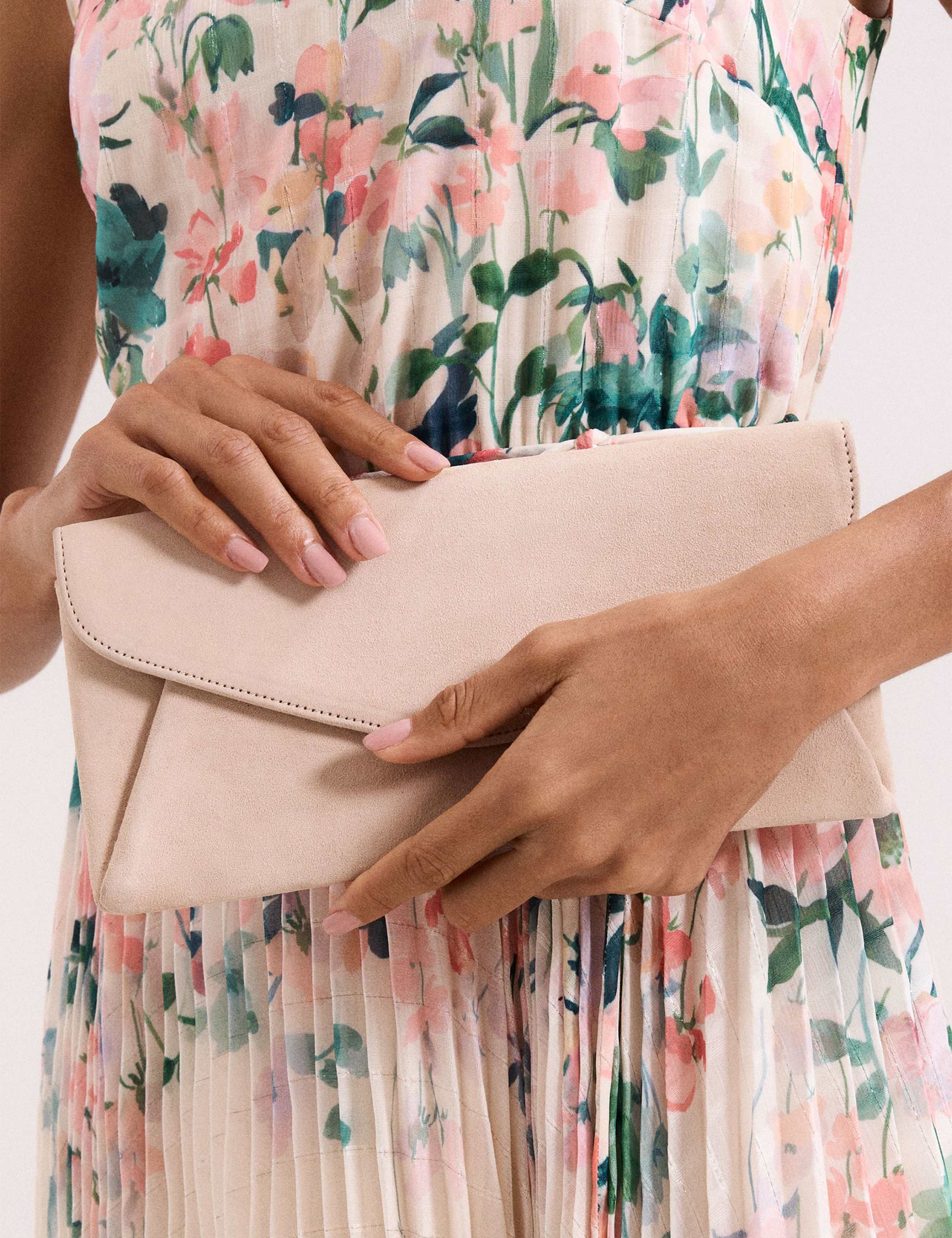 Suede Clutch Bag 2 of 7