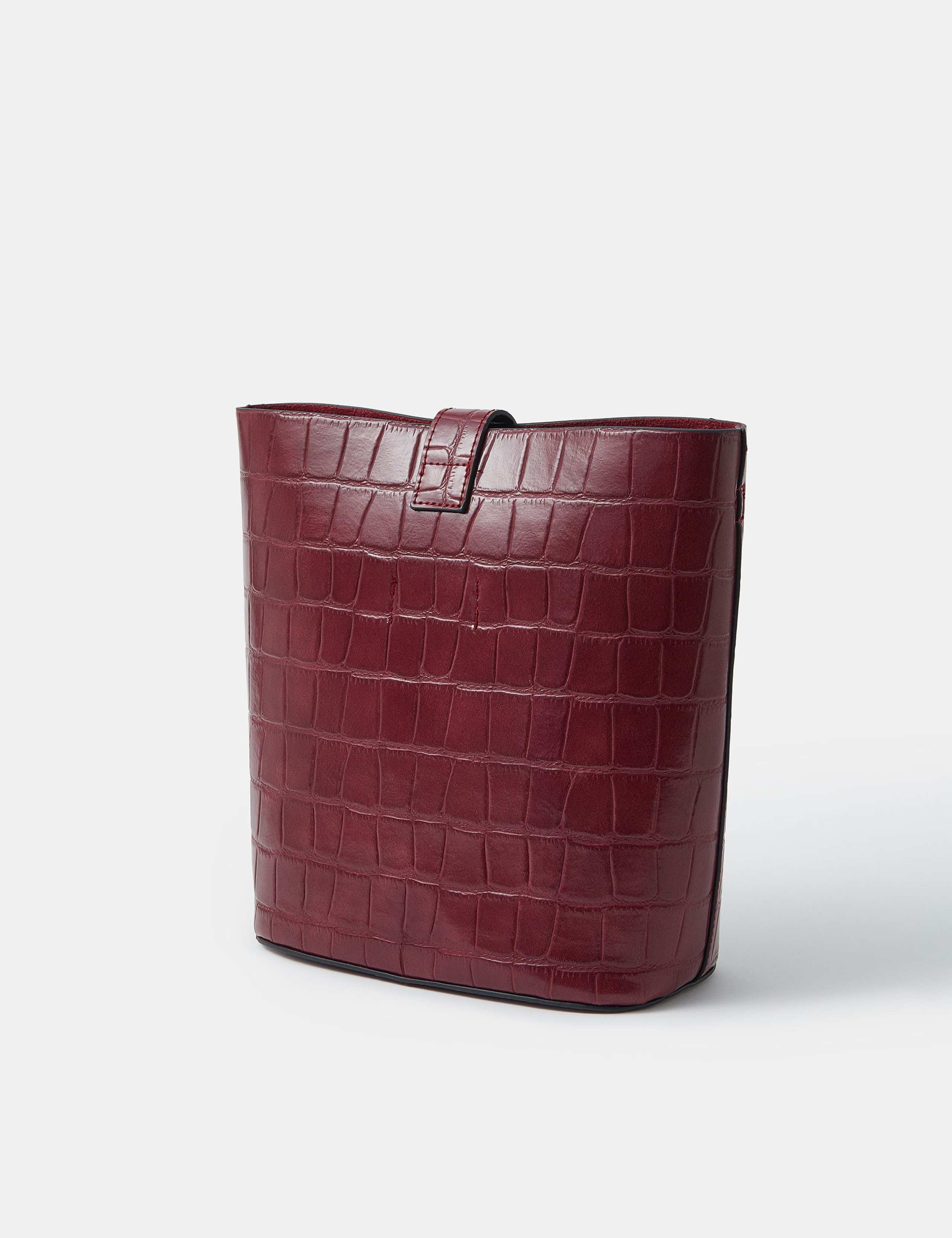 Faux Leather Croc Effect Grab Bag 2 of 5