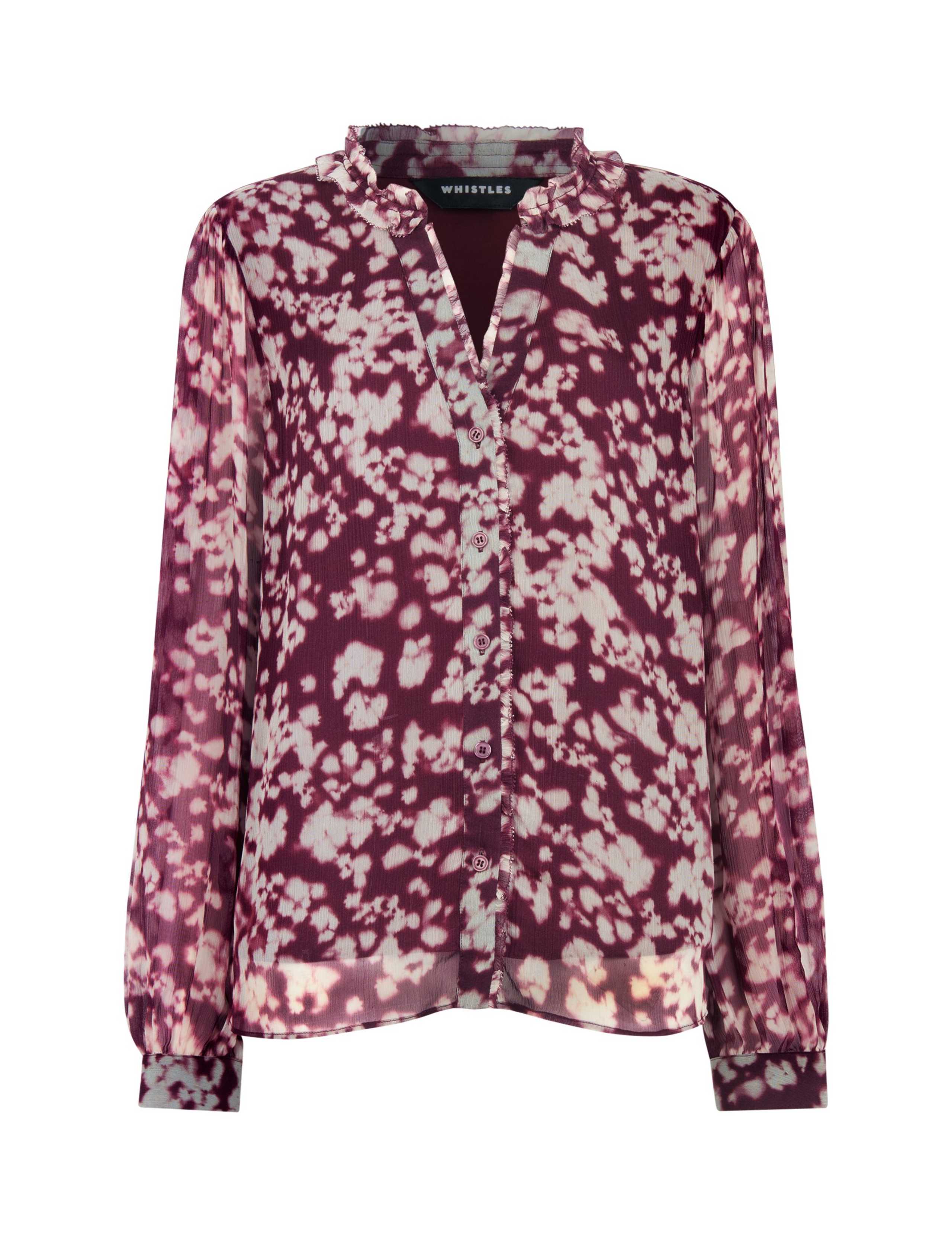 Printed V-Neck Blouse 2 of 4