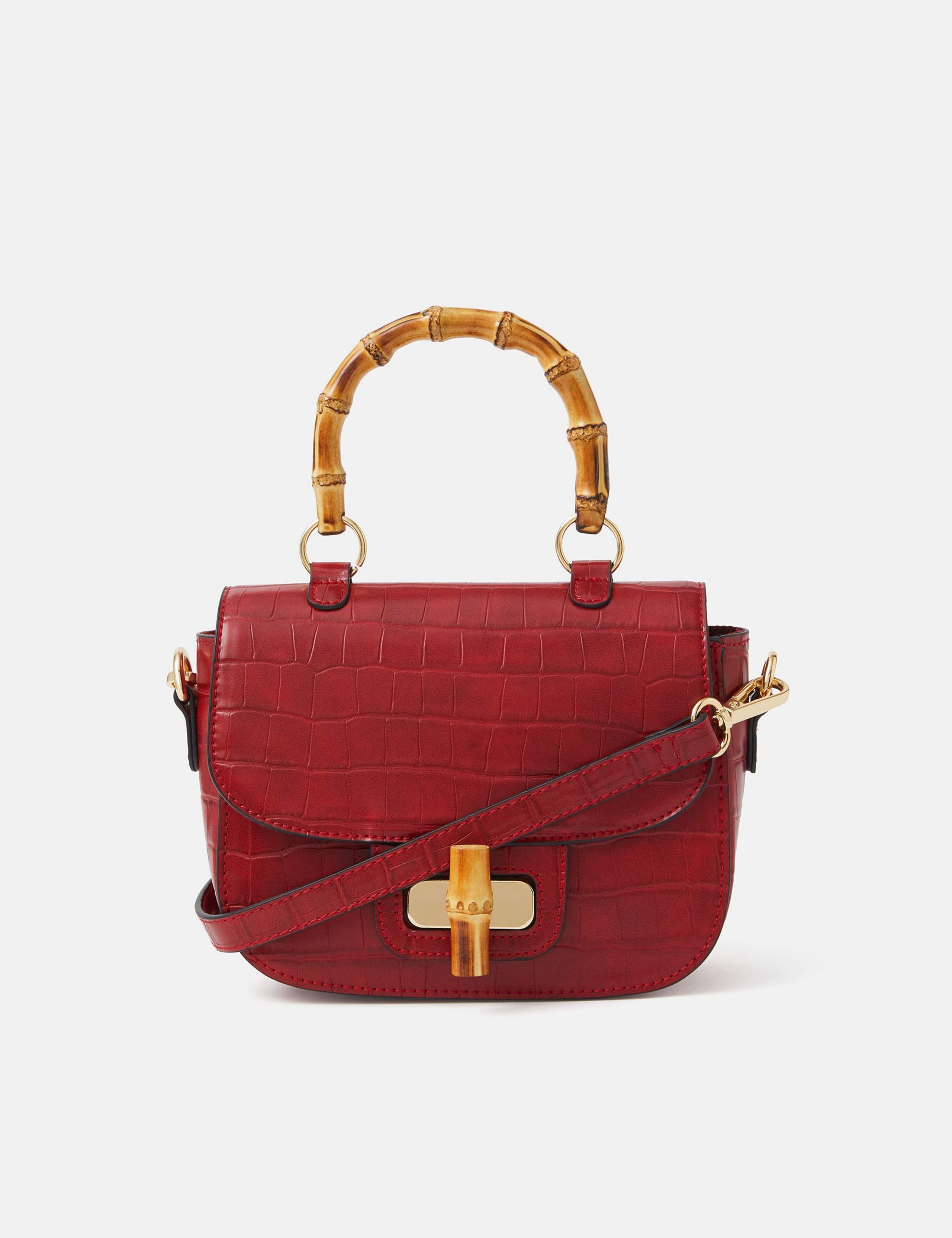 Croc Bamboo Handle Grab Bag 1 of 4