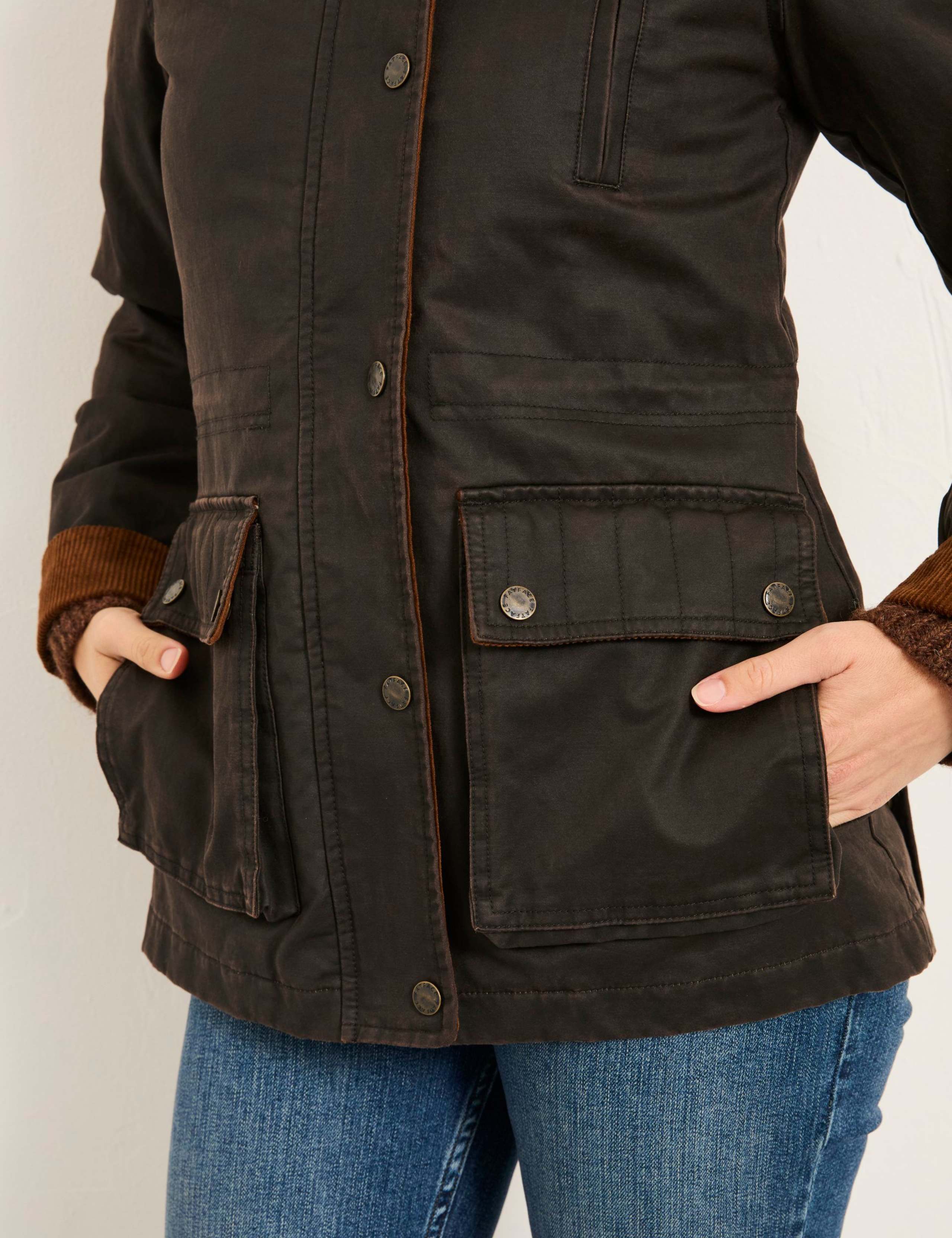 Cotton Rich Funnel Neck Utility Jacket 6 of 6