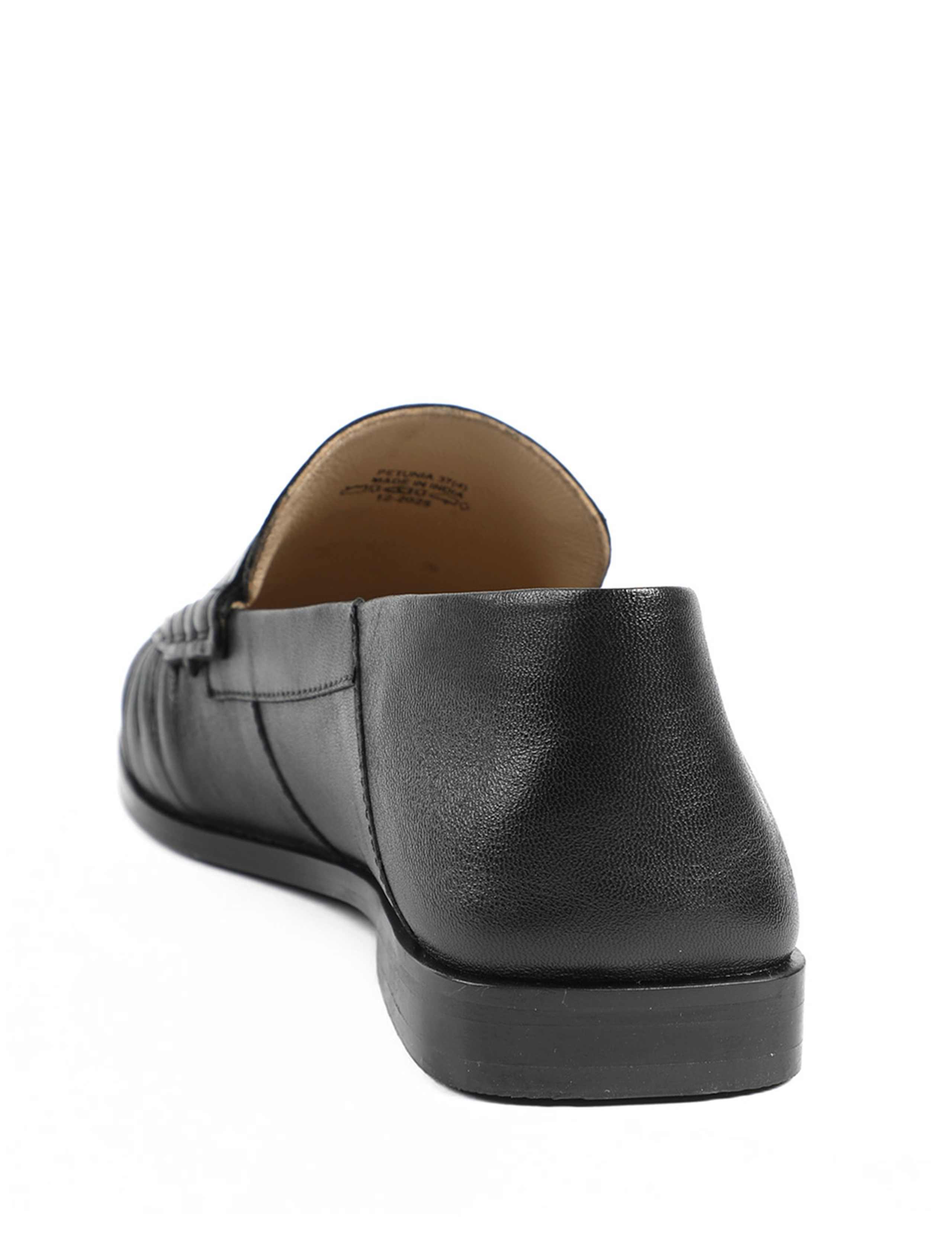 Leather Slip On Flat Loafers 4 of 5