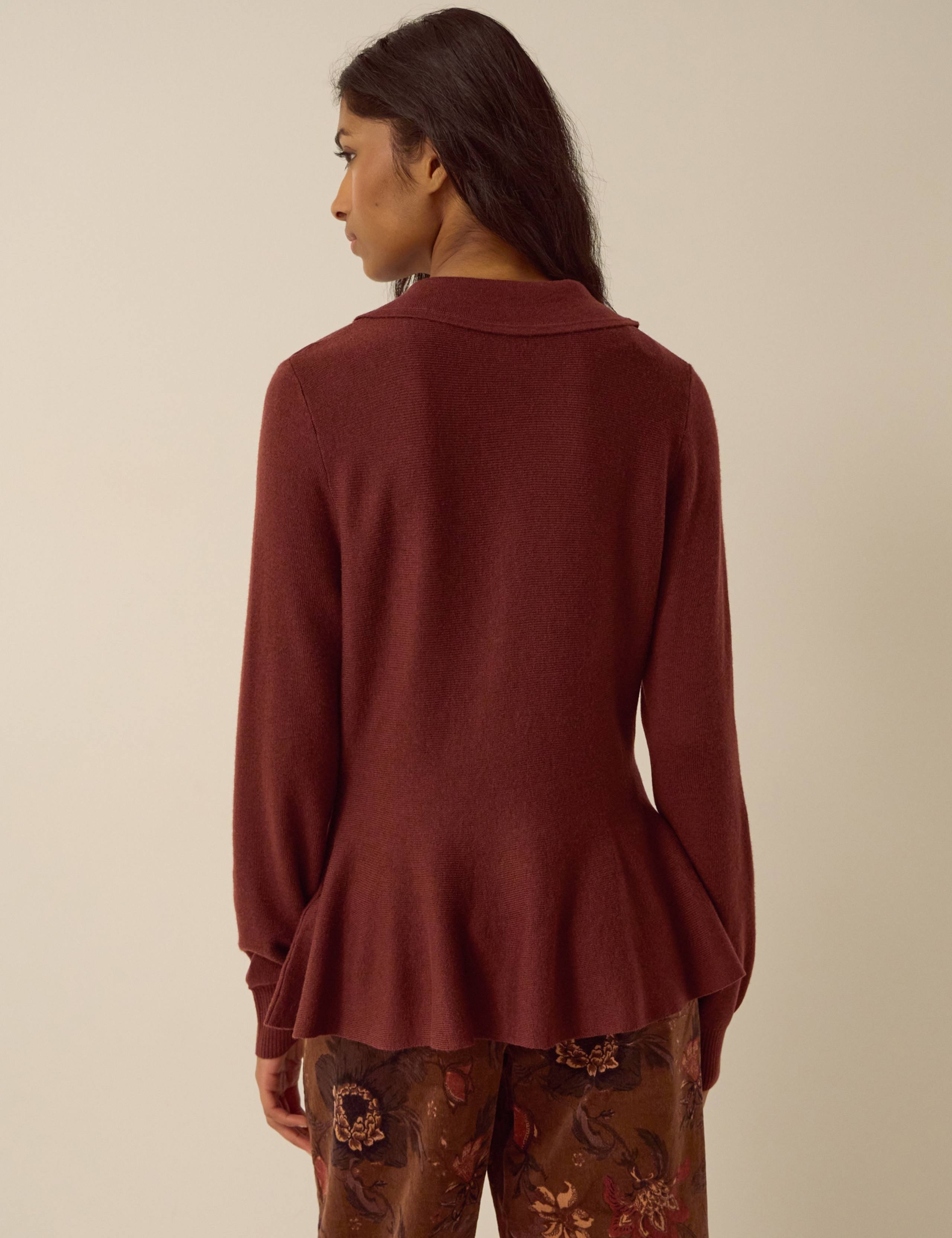 Collared Cardigan with Wool 3 of 4