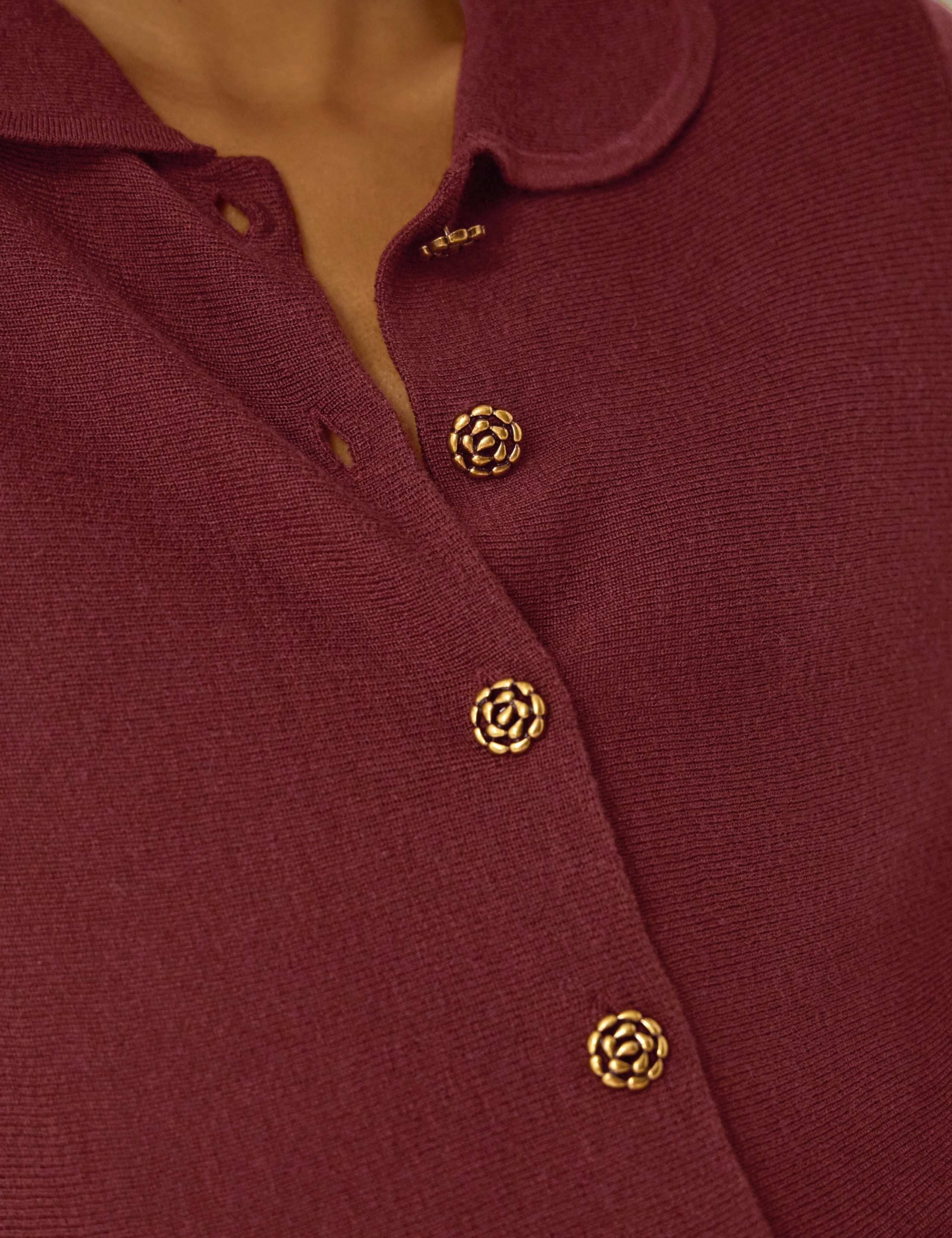 Collared Cardigan with Wool 4 of 4