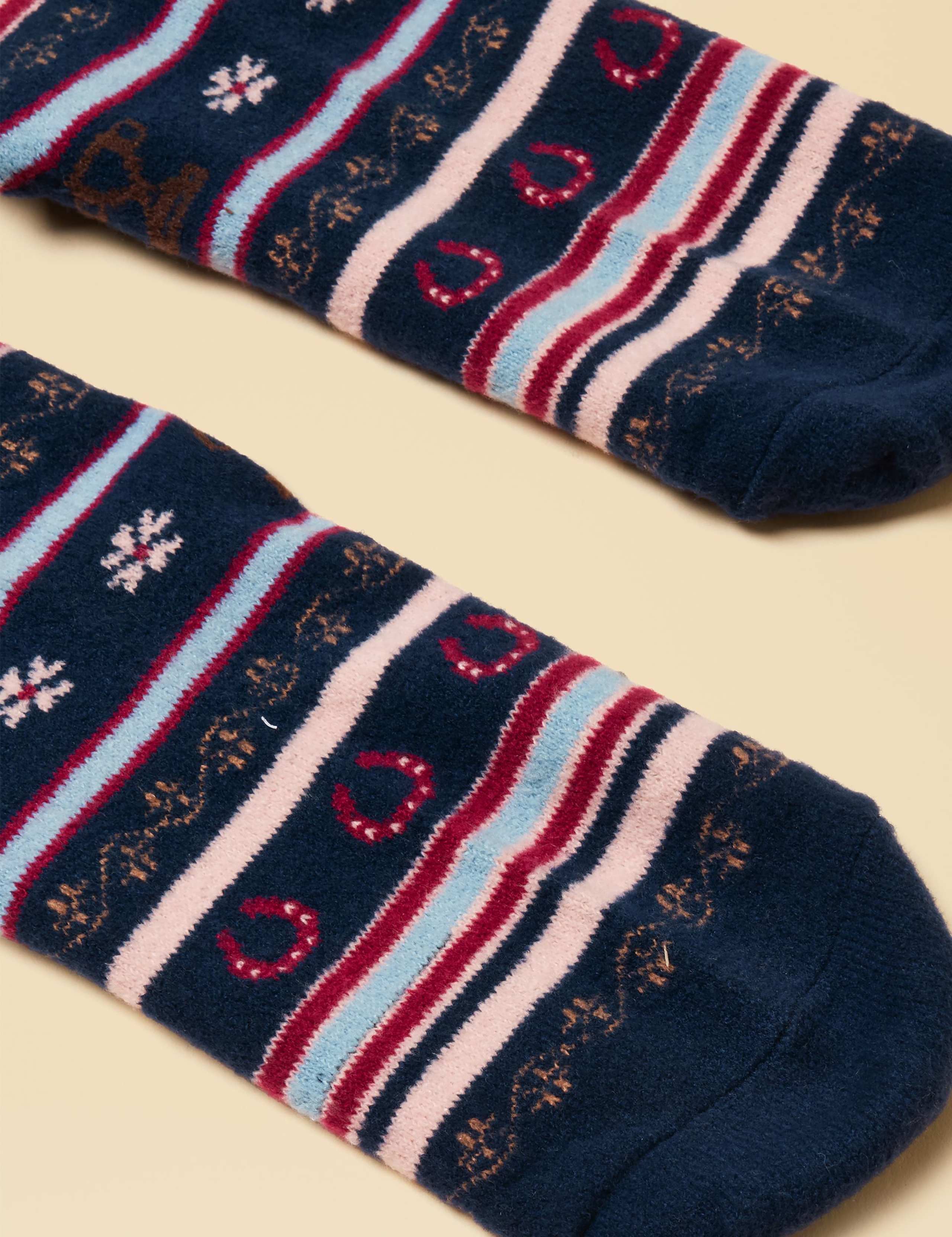 Fair Isle Horse Ankle High Socks 3 of 3