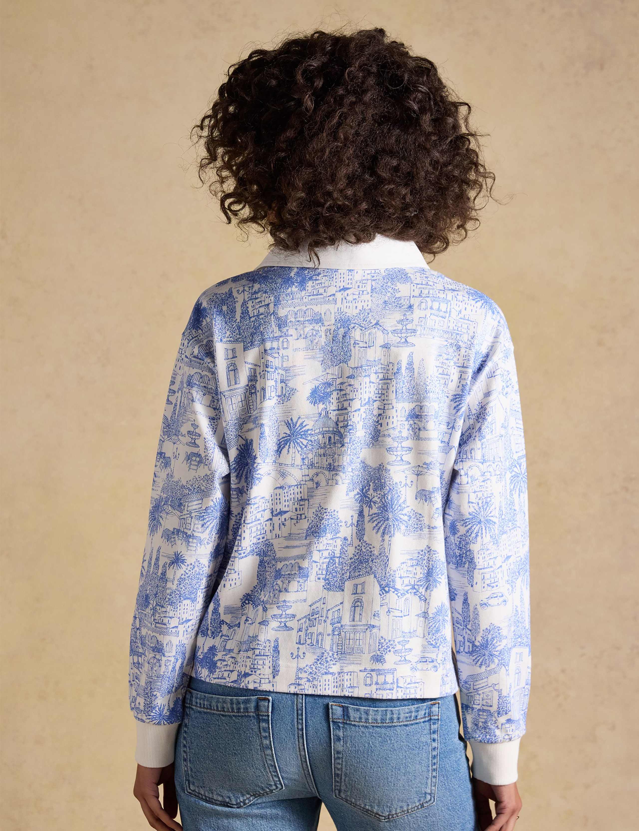 Pure Cotton Printed Rugby Top 4 of 9