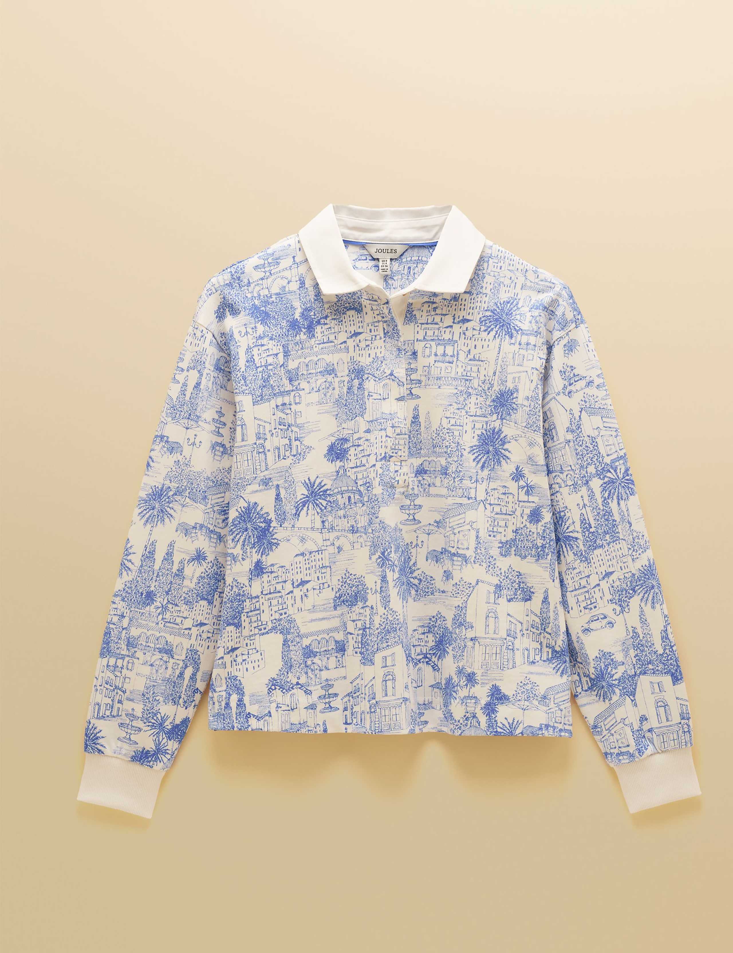 Pure Cotton Printed Rugby Top 2 of 9