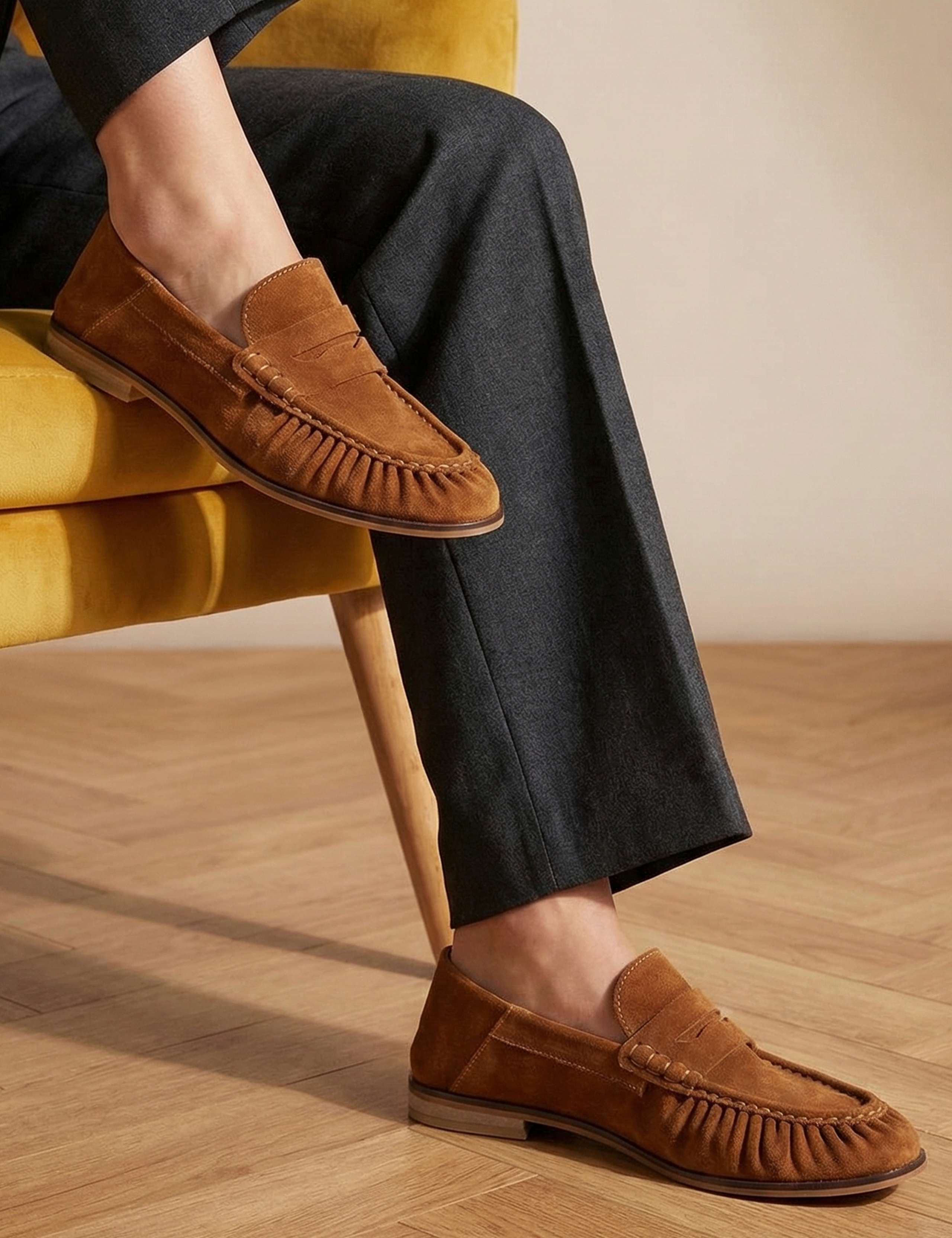 Leather Flat Loafers 3 of 6
