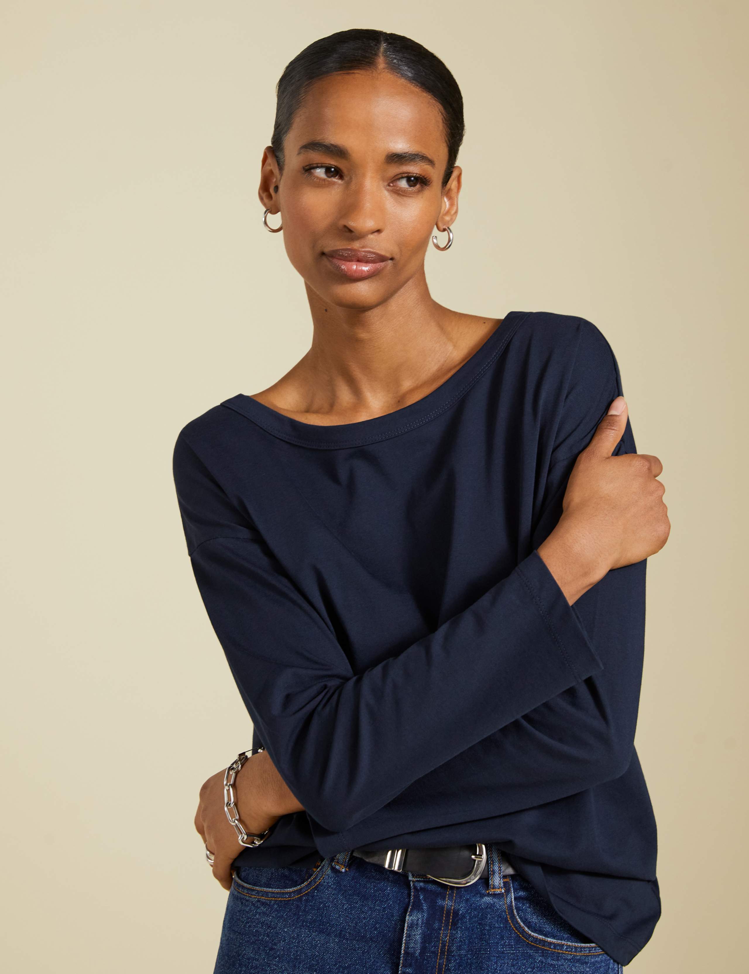 Pure Cotton Relaxed Top 3 of 5