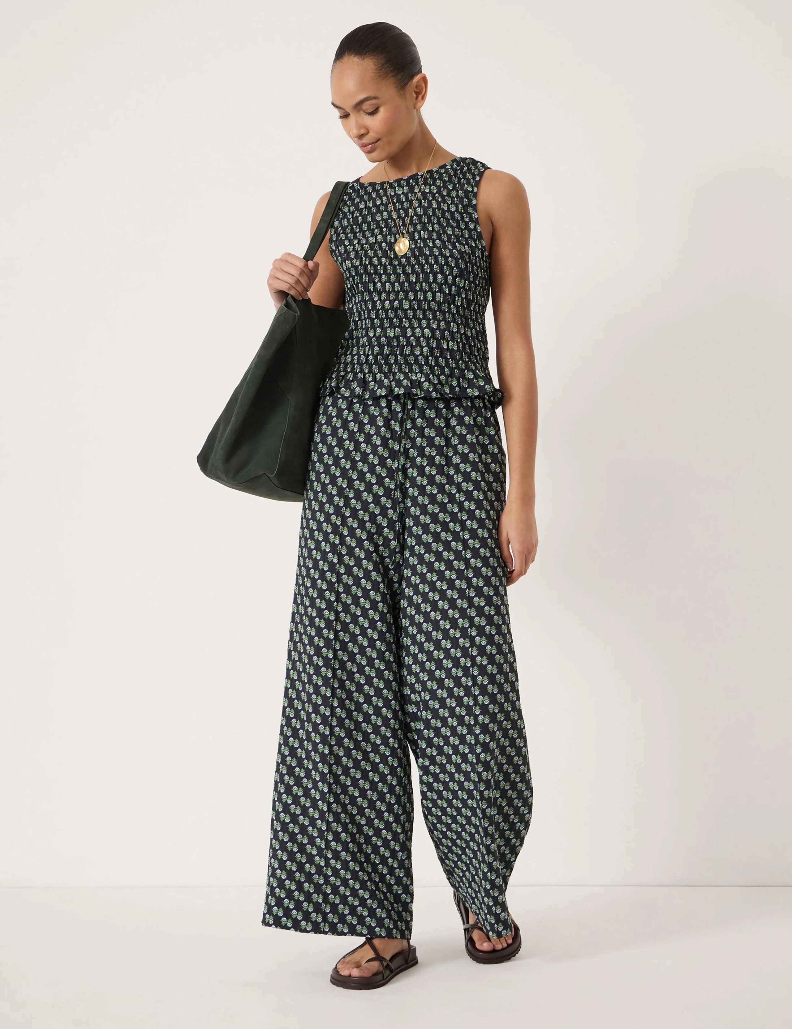 Floral Wide Leg Trousers 3 of 5