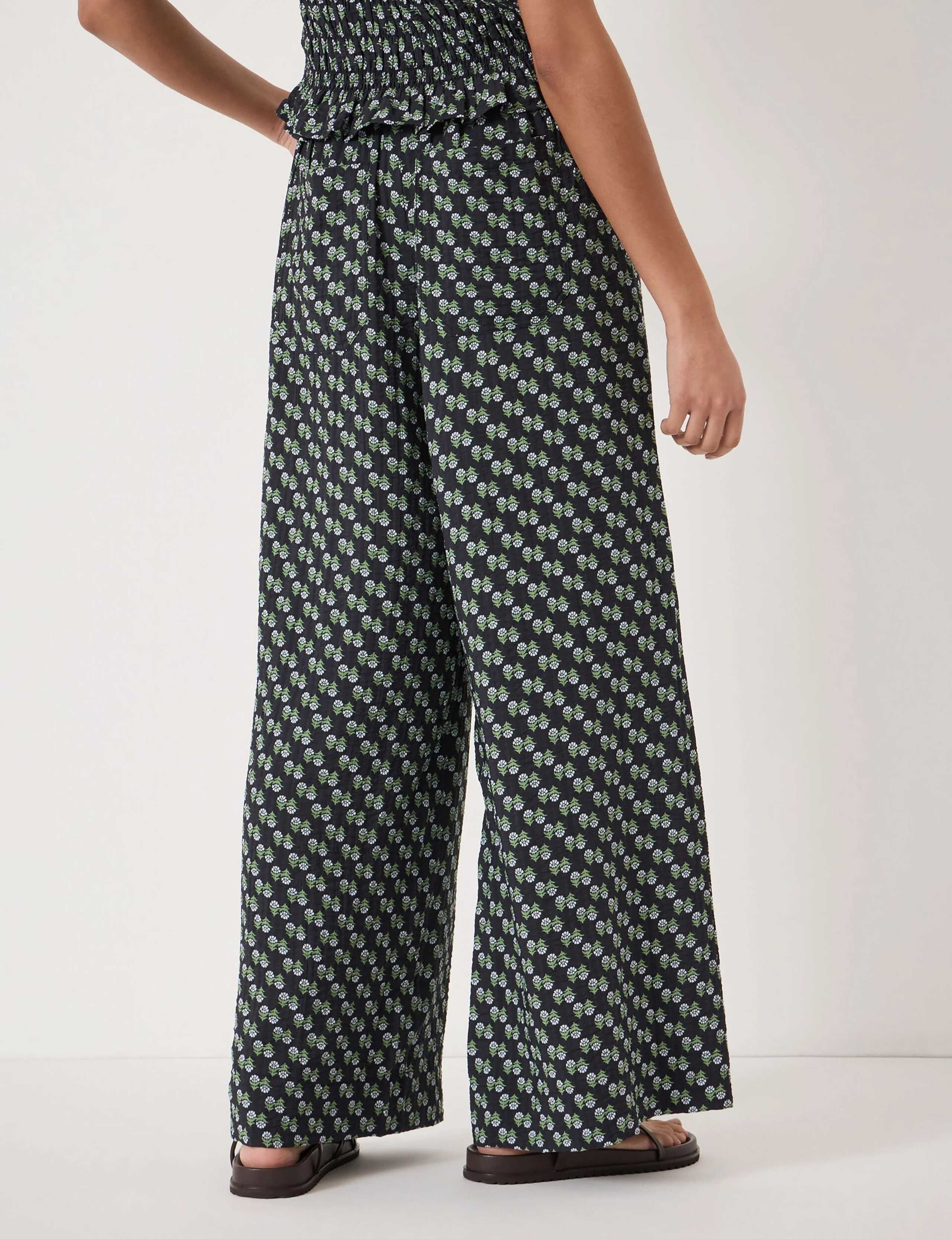 Floral Wide Leg Trousers 4 of 5