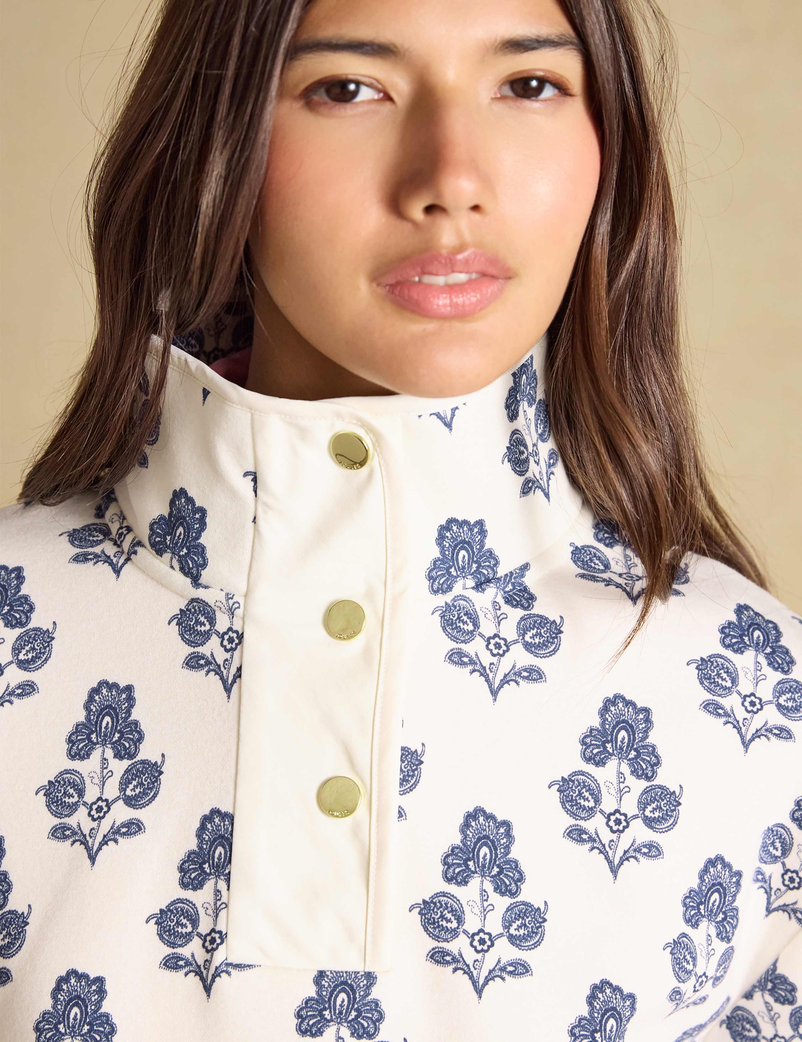 Floral Funnel Neck Sweatshirt 5 of 8