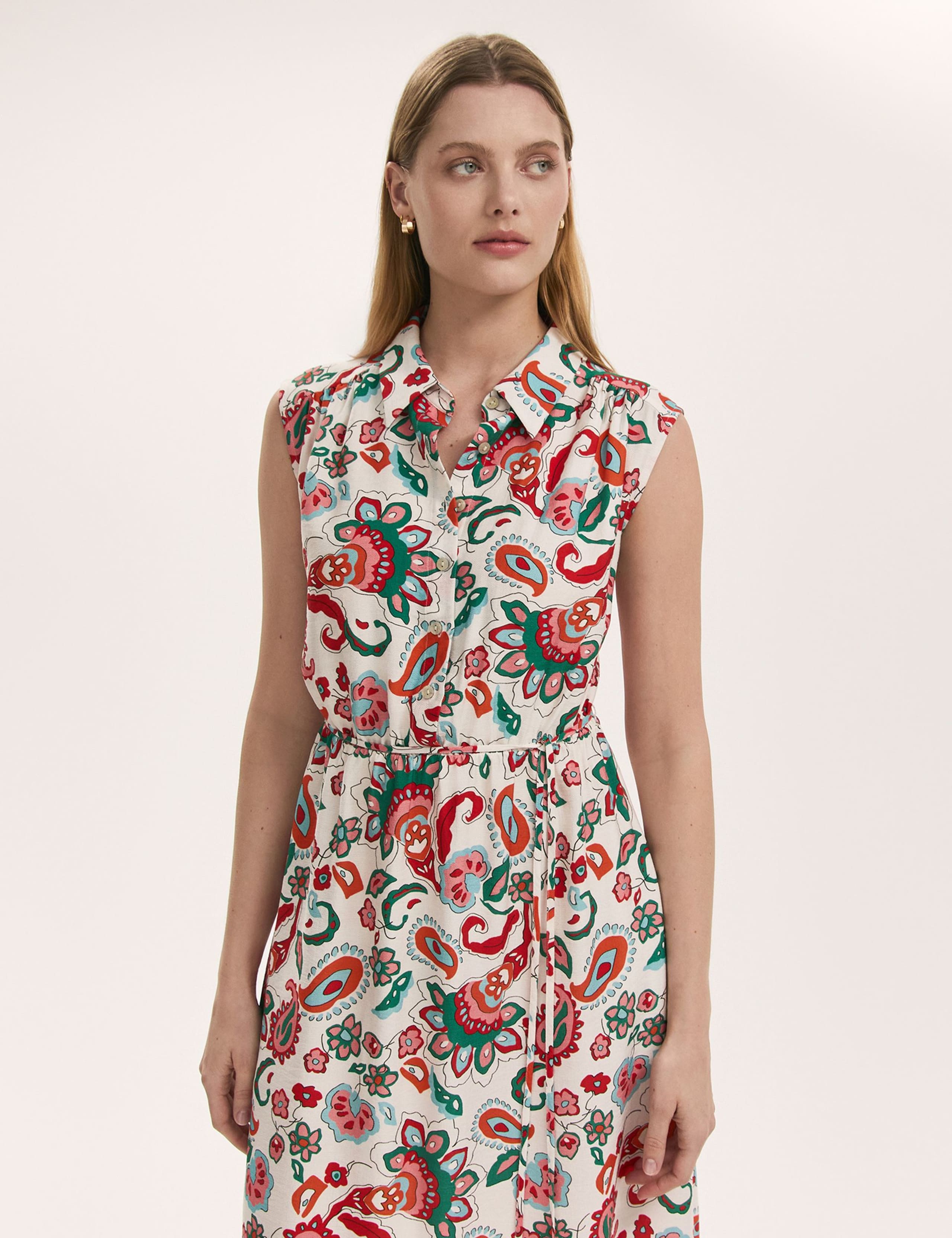 Floral Midi Shirt Dress 3 of 4