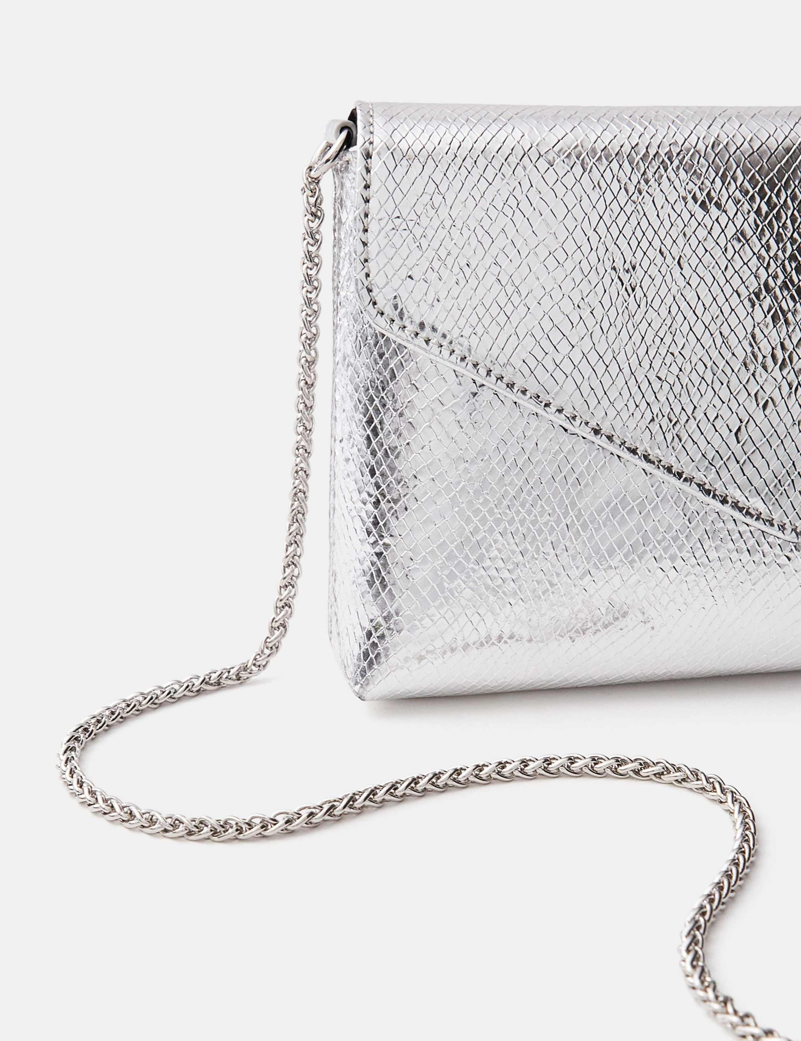 Metallic Envelope Chain Strap Cross Body Bag 5 of 5