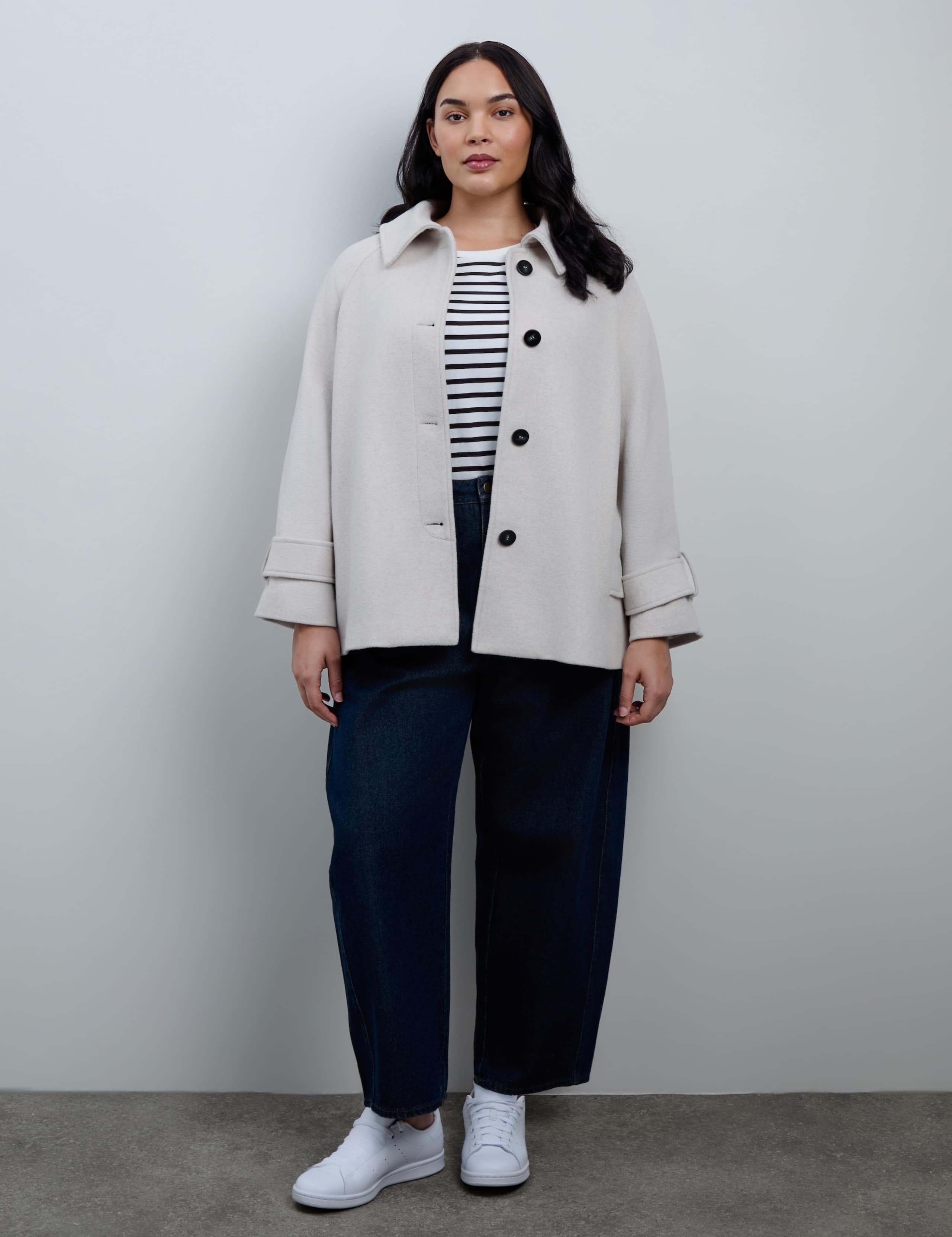Curve Wool Blend Collared Car Coat 3 of 8