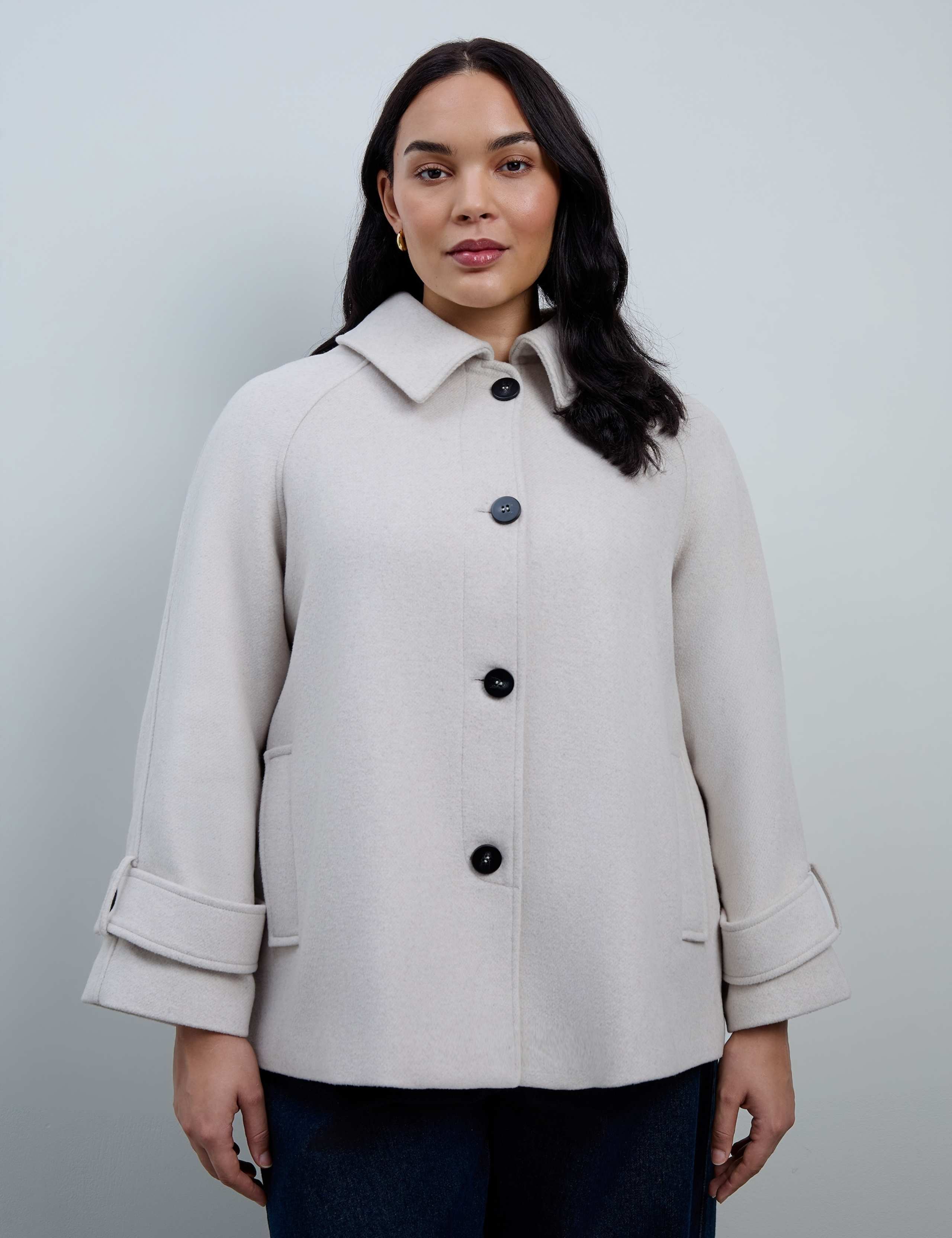 Curve Wool Blend Collared Car Coat 7 of 8