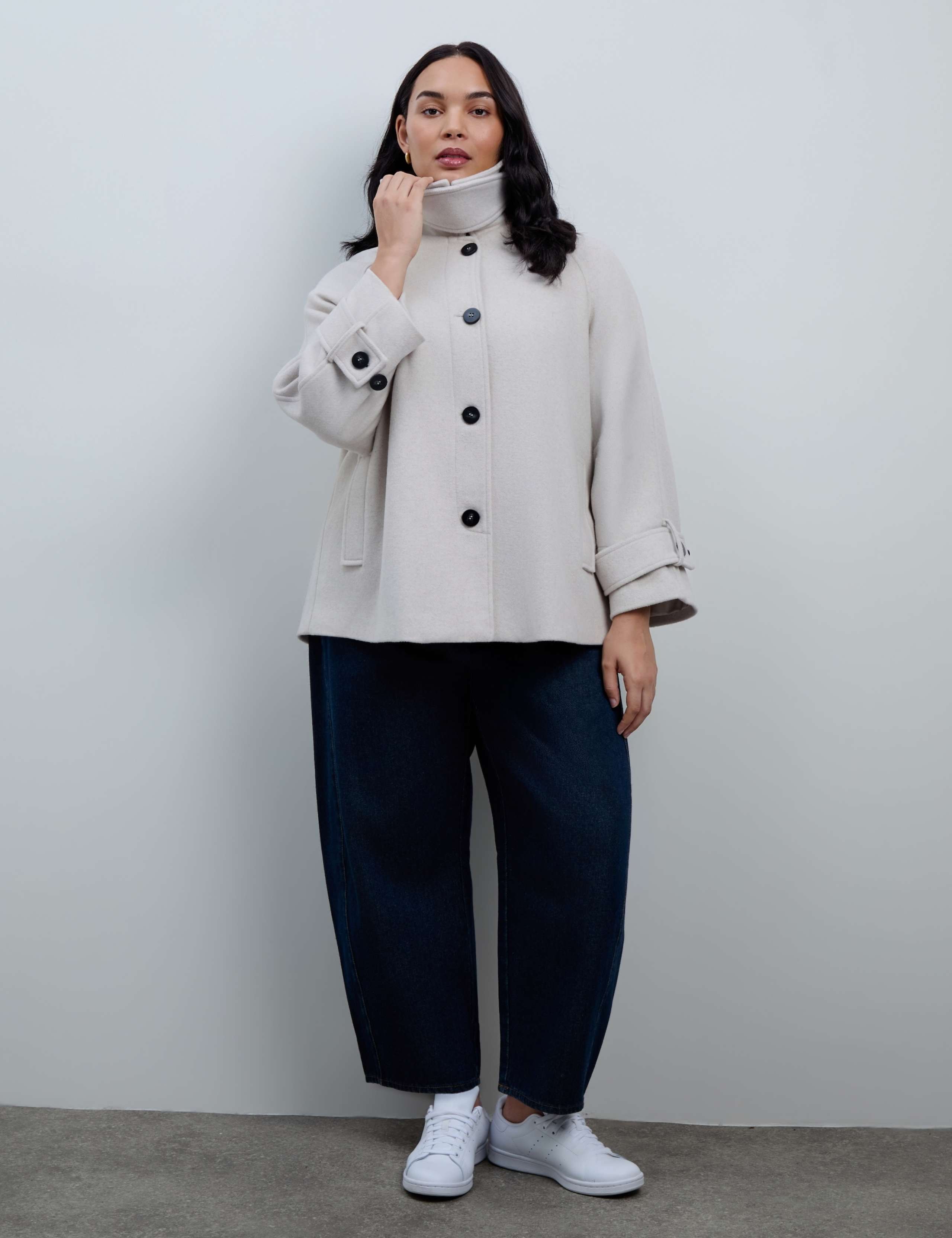 Curve Wool Blend Collared Car Coat 8 of 8