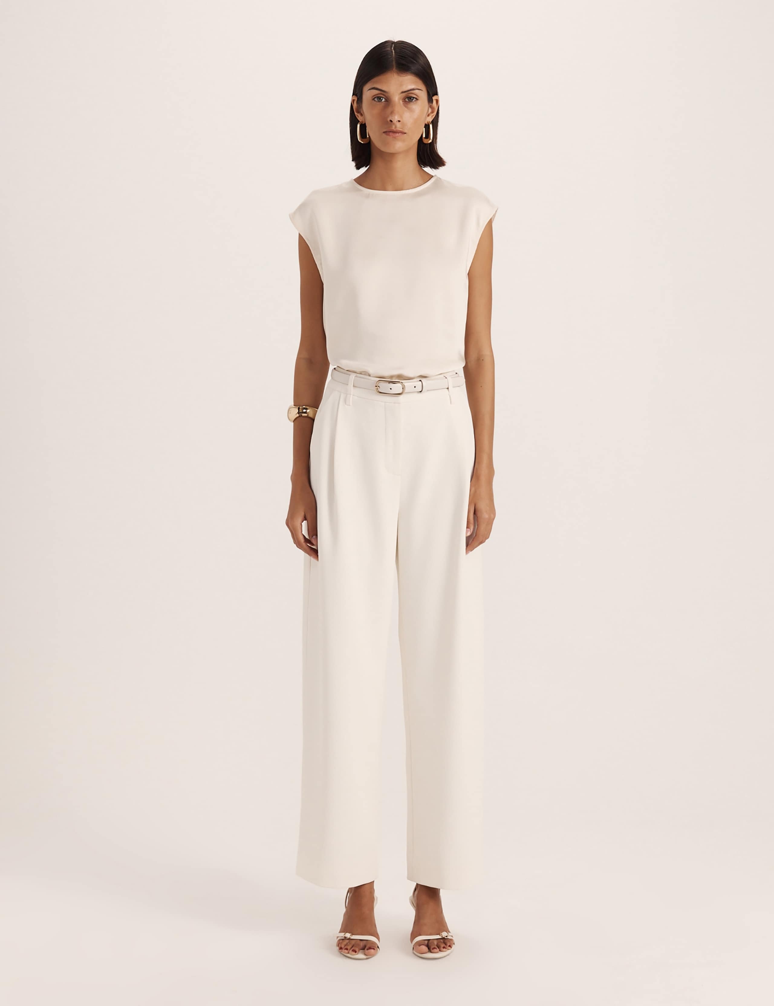 High Waist Straight Leg Trousers 2 of 7
