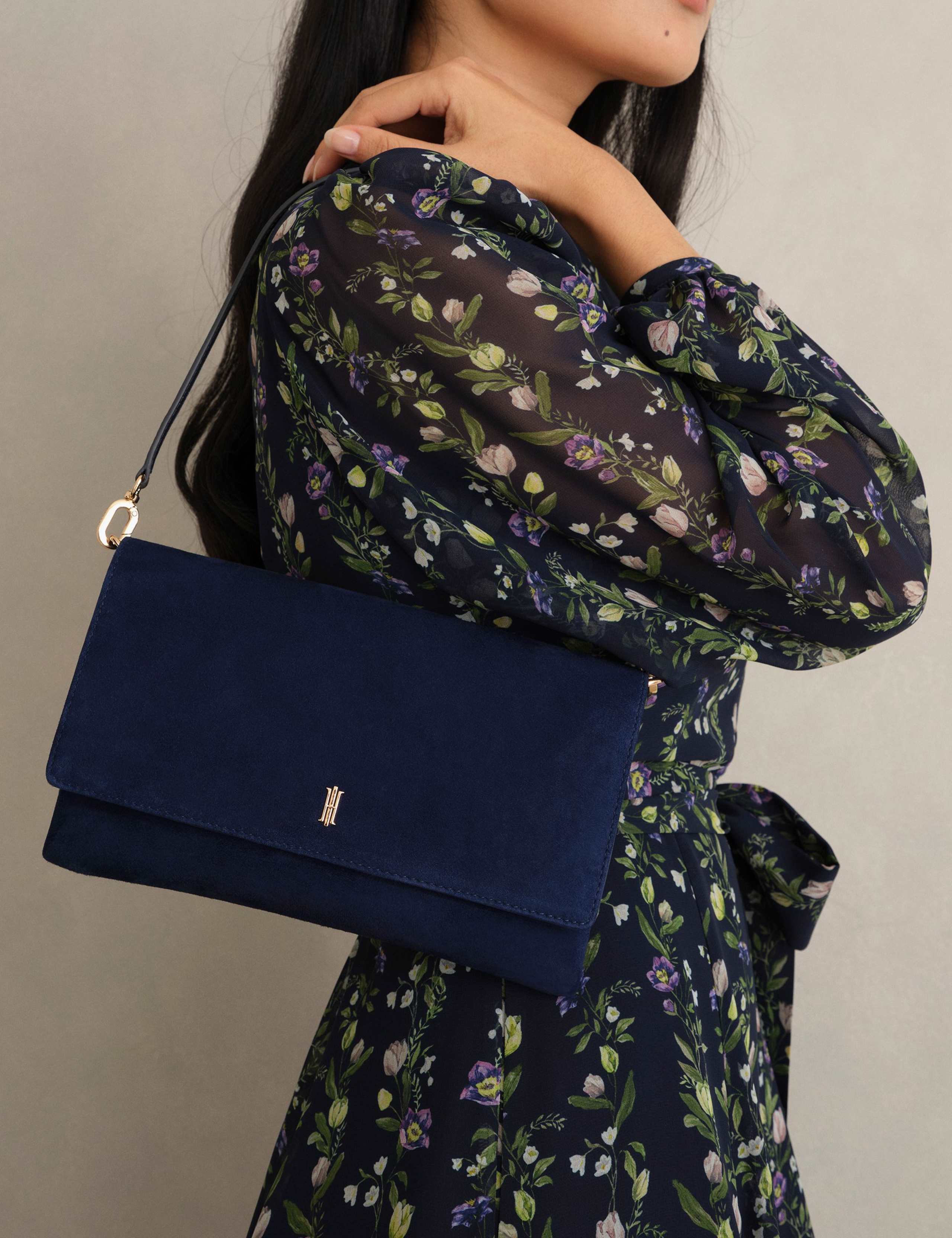 Suede Clutch Bag 2 of 4