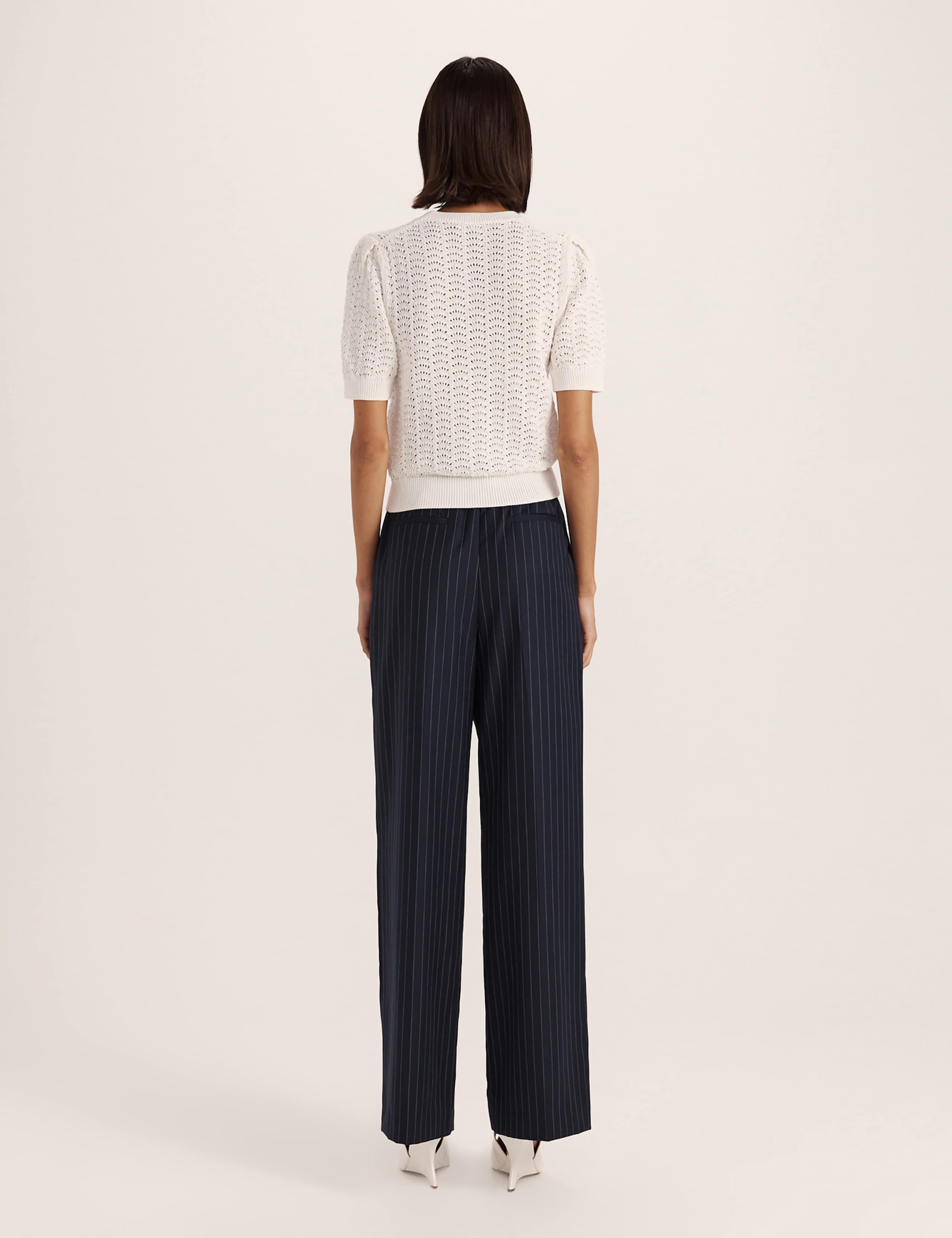 Cotton Rich Crochet Knit Top 7 of 8