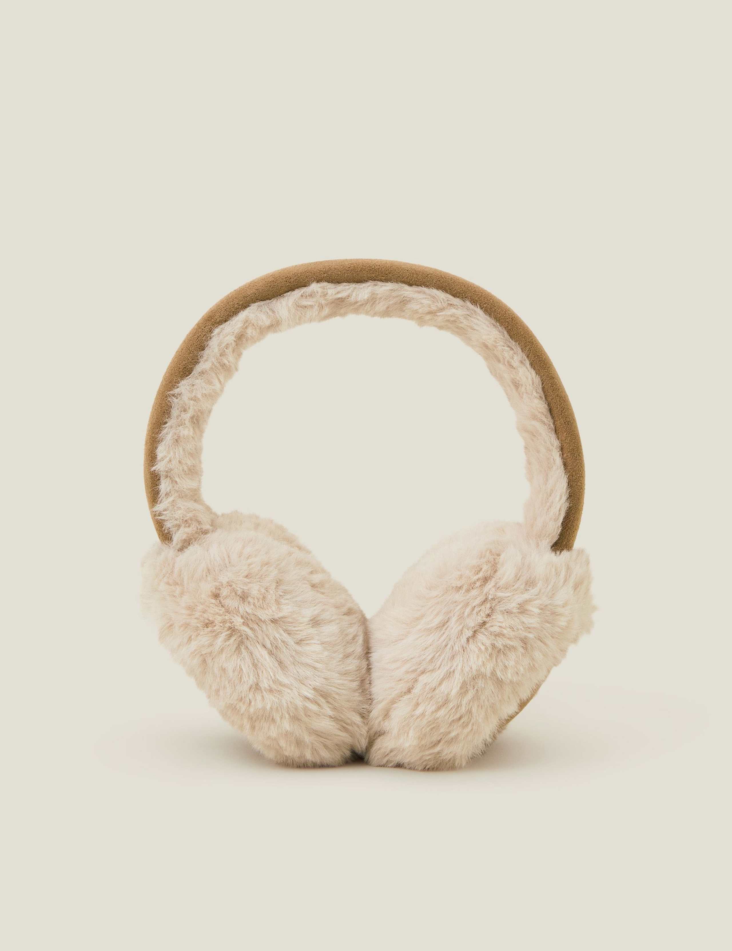 Faux Fur Suedette Earmuffs 2 of 3