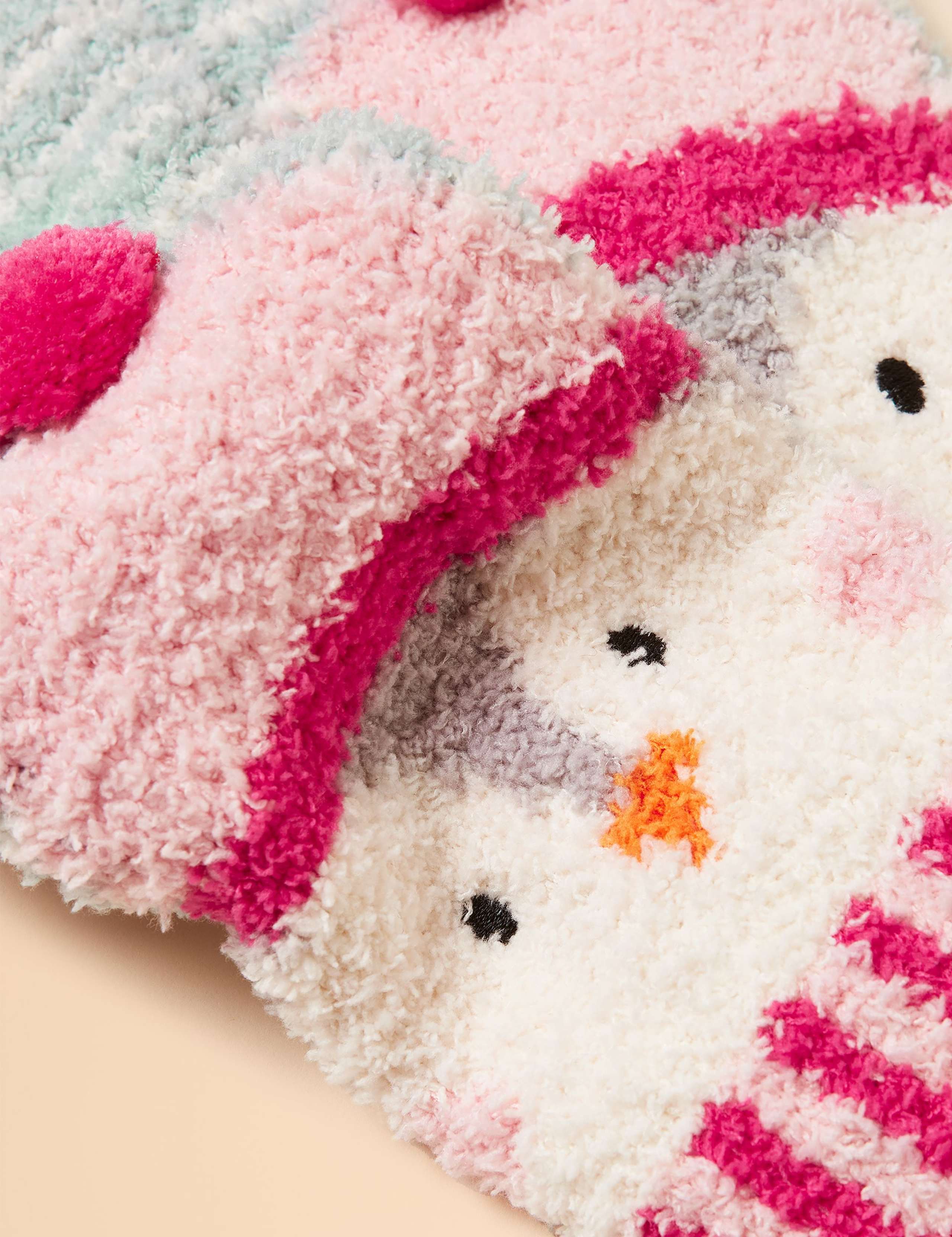 Striped Penguin Fluffy Socks 3 of 3