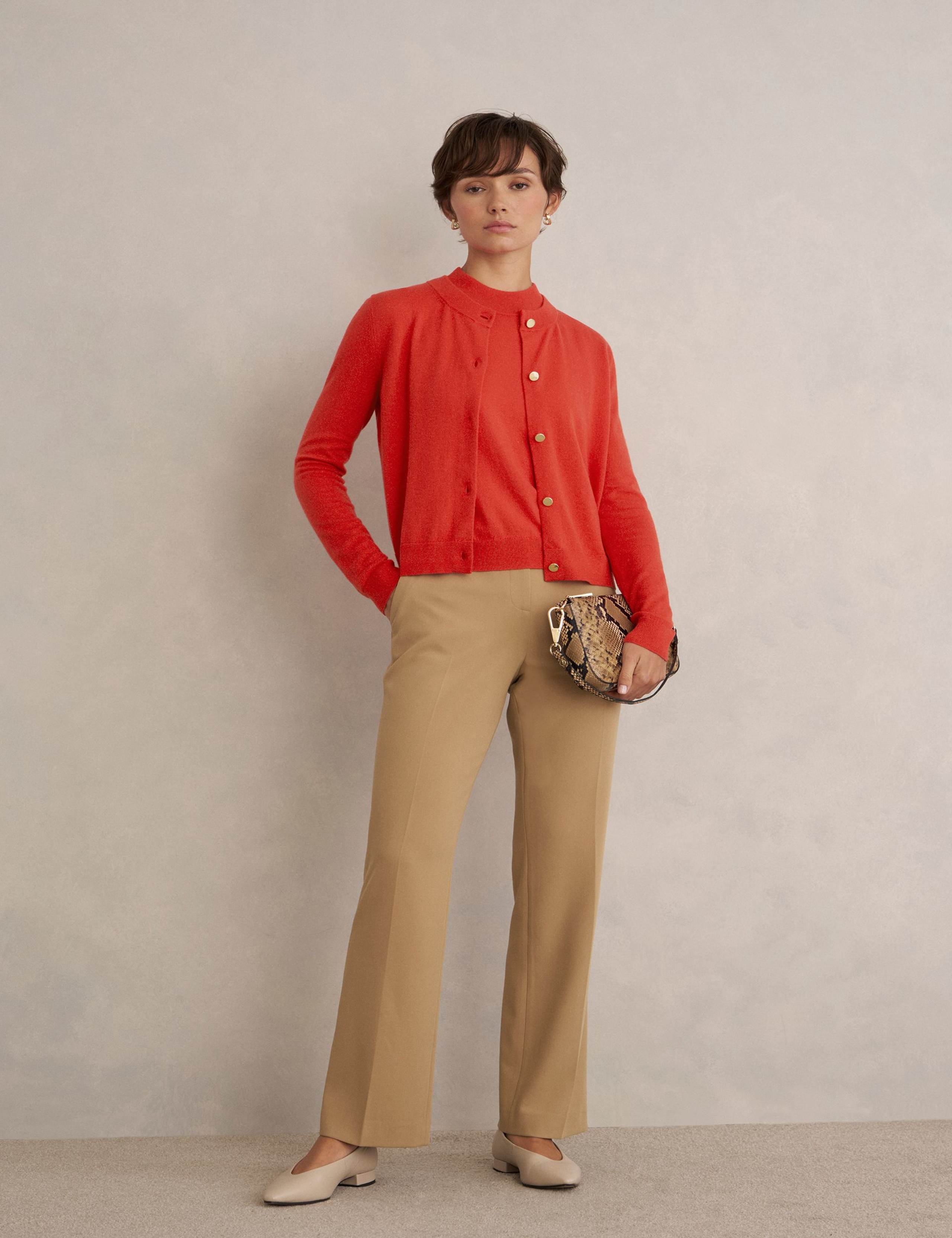 Merino Wool Rich Button Front Cardigan 3 of 6