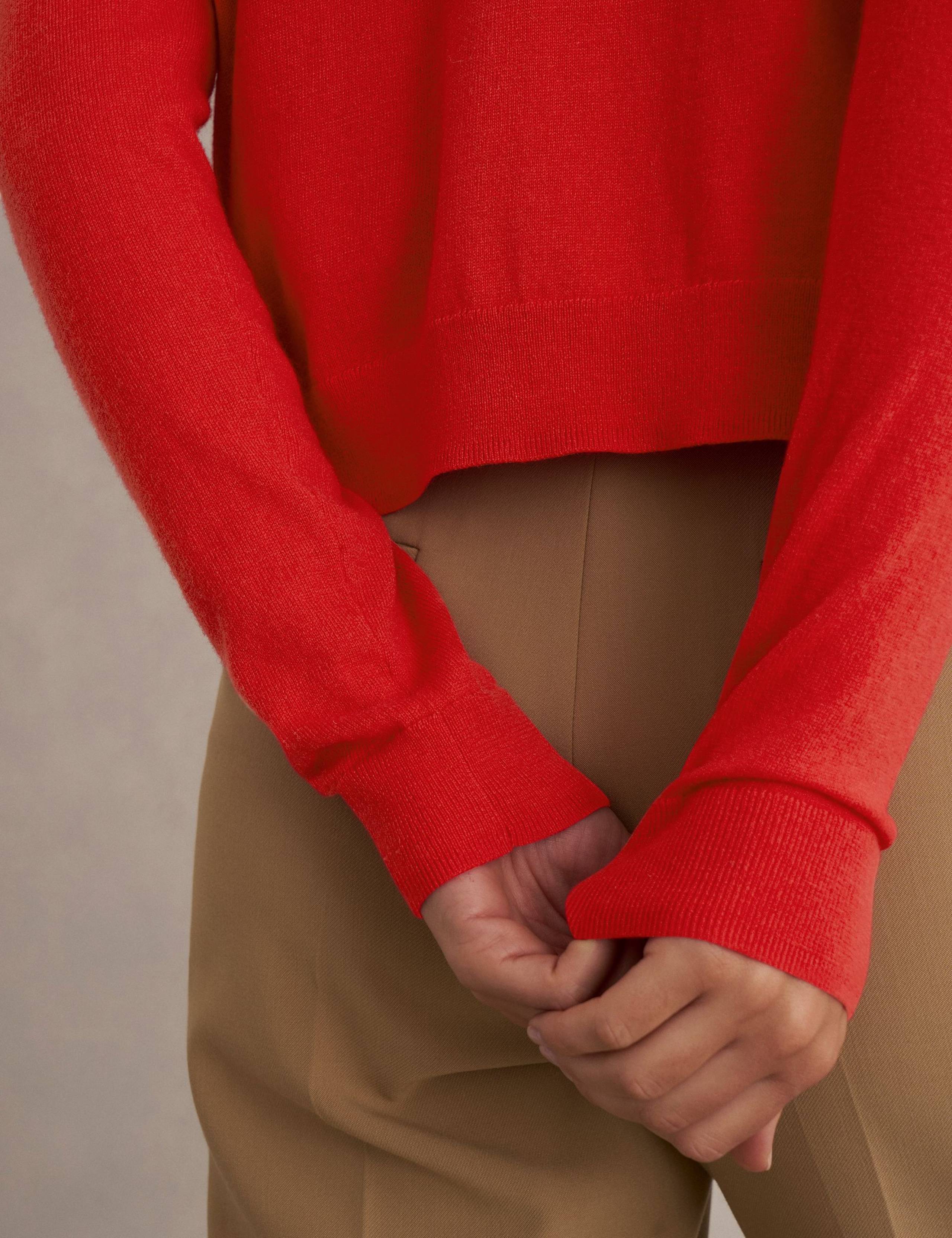 Merino Wool Rich Button Front Cardigan 6 of 6