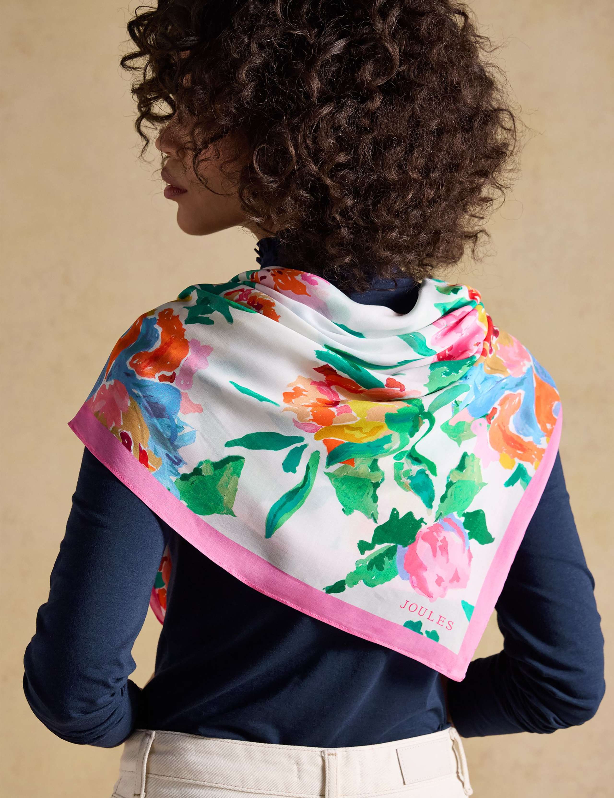 Floral Square Scarf 7 of 8