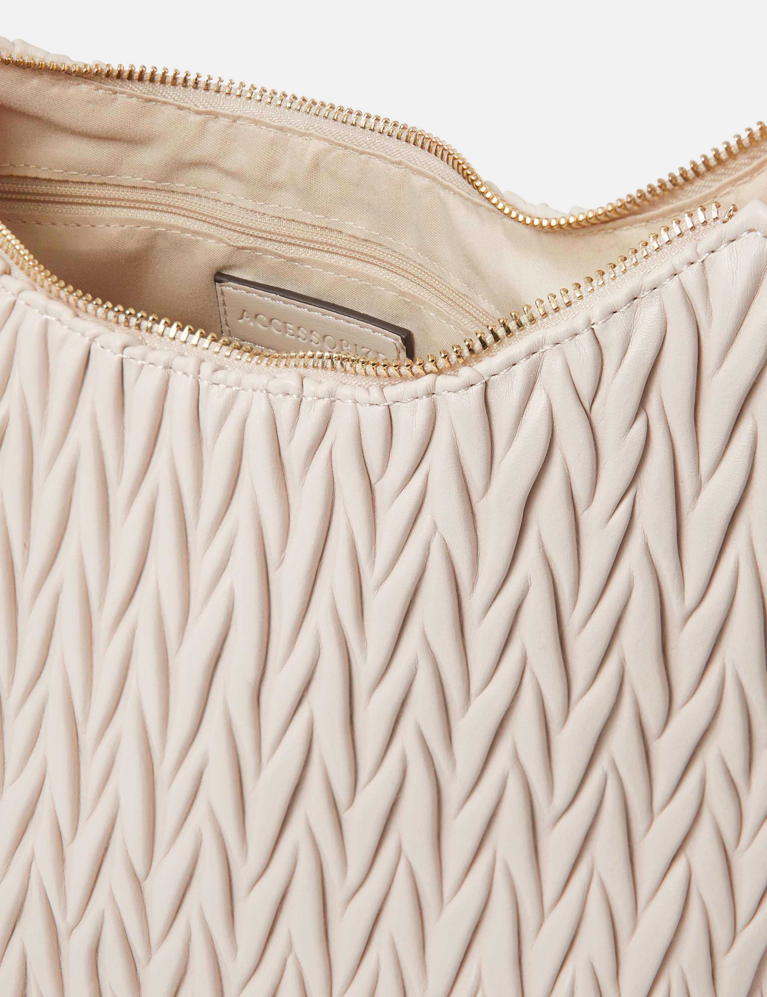 Faux Leather Quilted Grab Bag 3 of 4