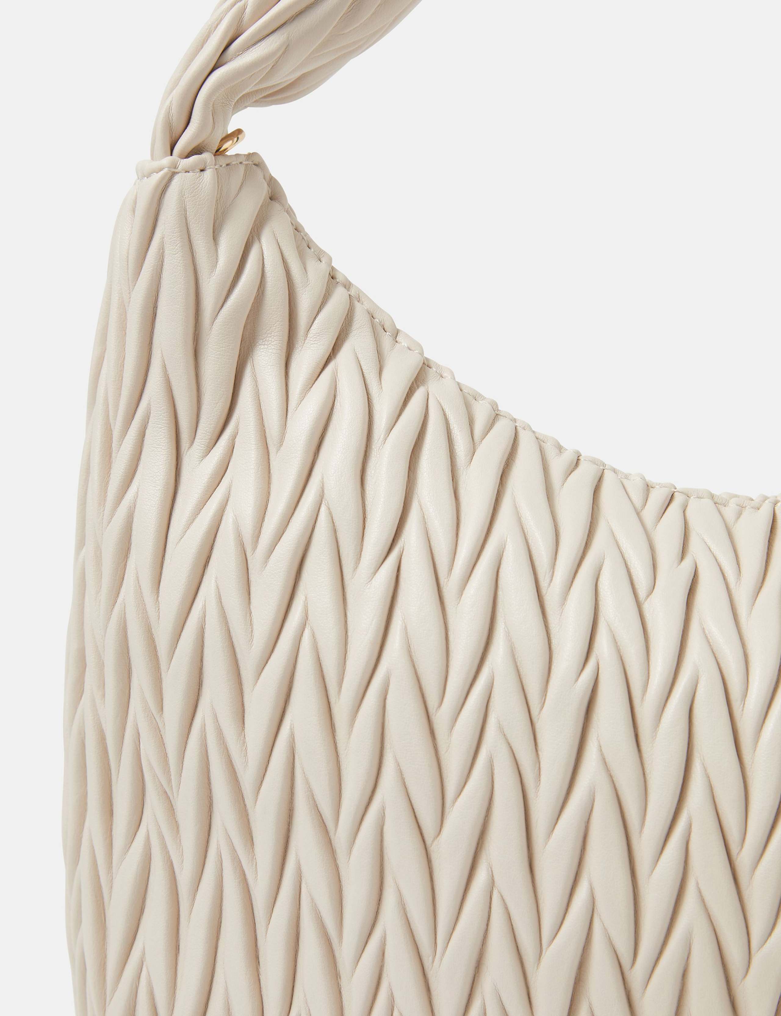 Faux Leather Quilted Grab Bag 4 of 4