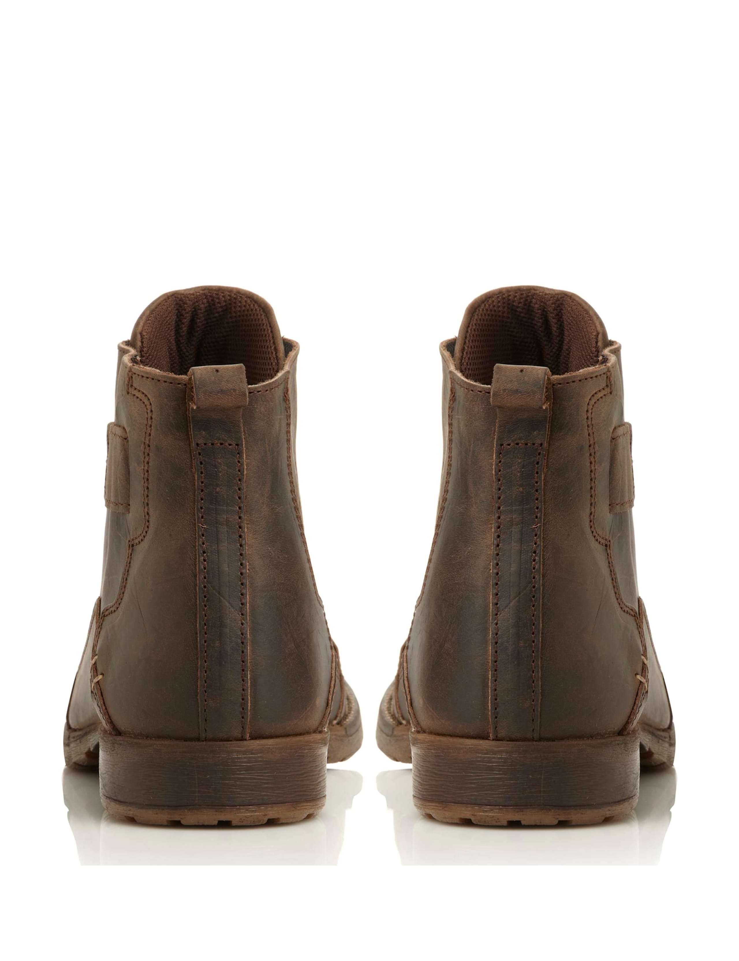 Leather Seam Detail Casual Boots 4 of 6
