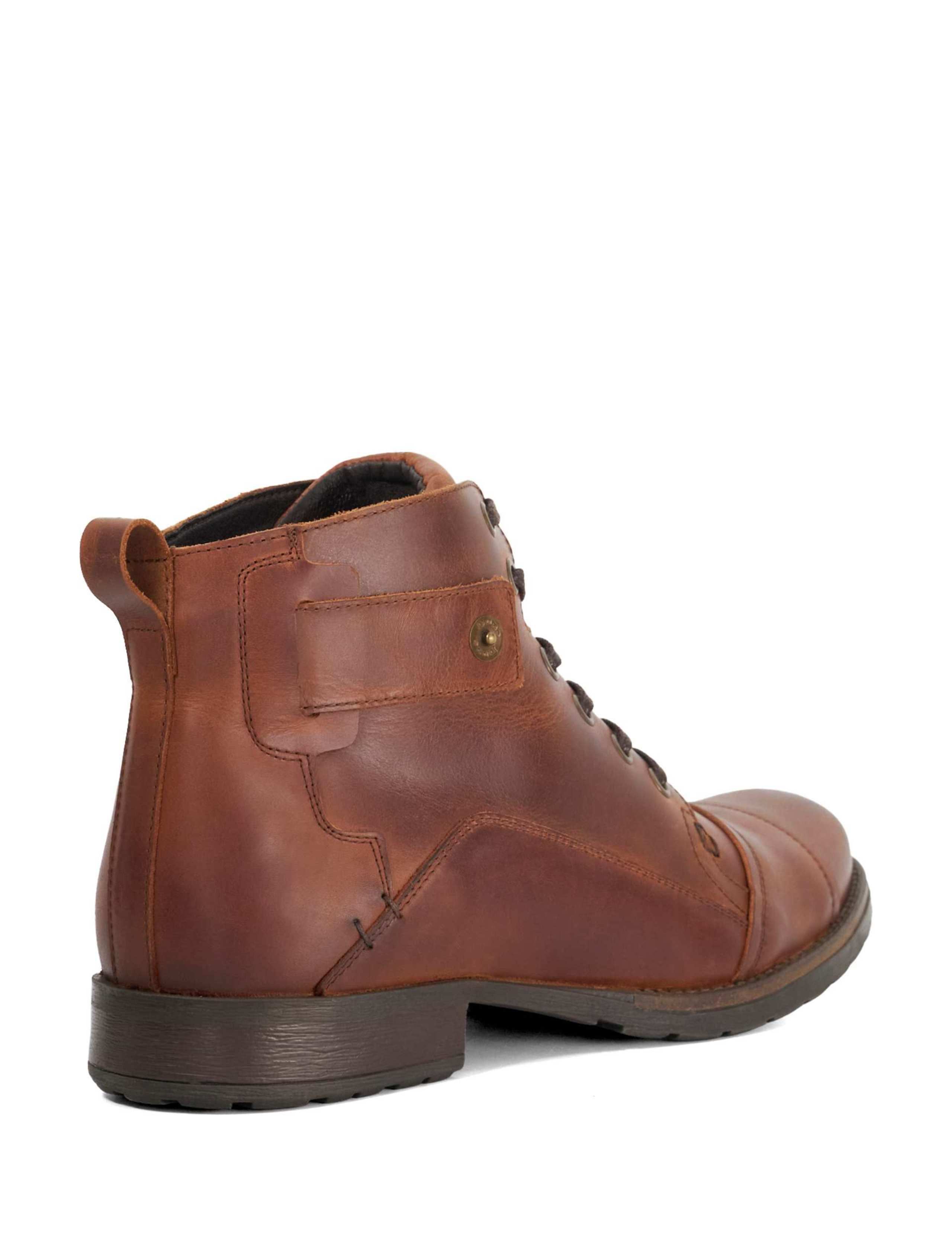 Leather Seam Detail Casual Boots 4 of 5