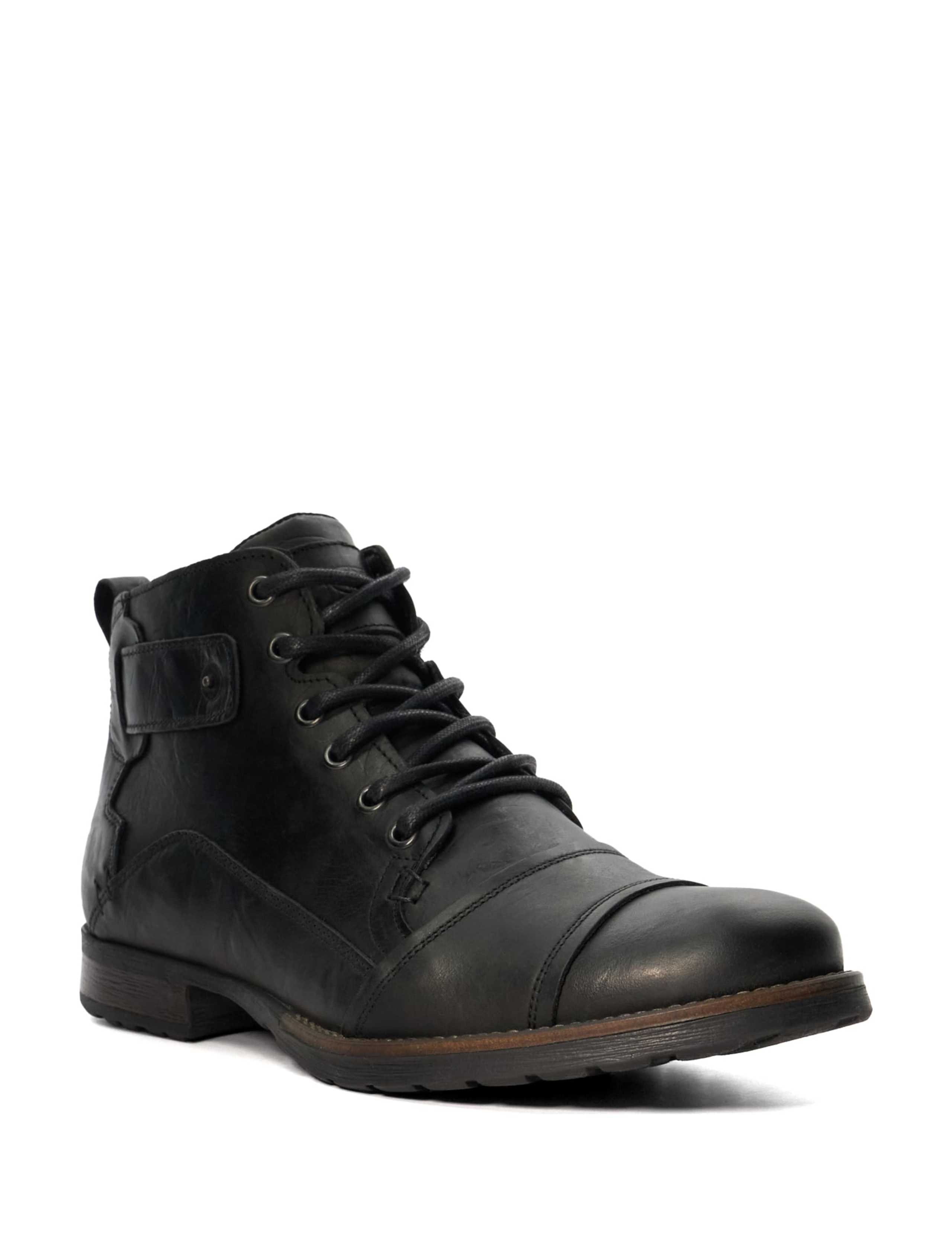 Leather Seam Detail Casual Boots 3 of 6