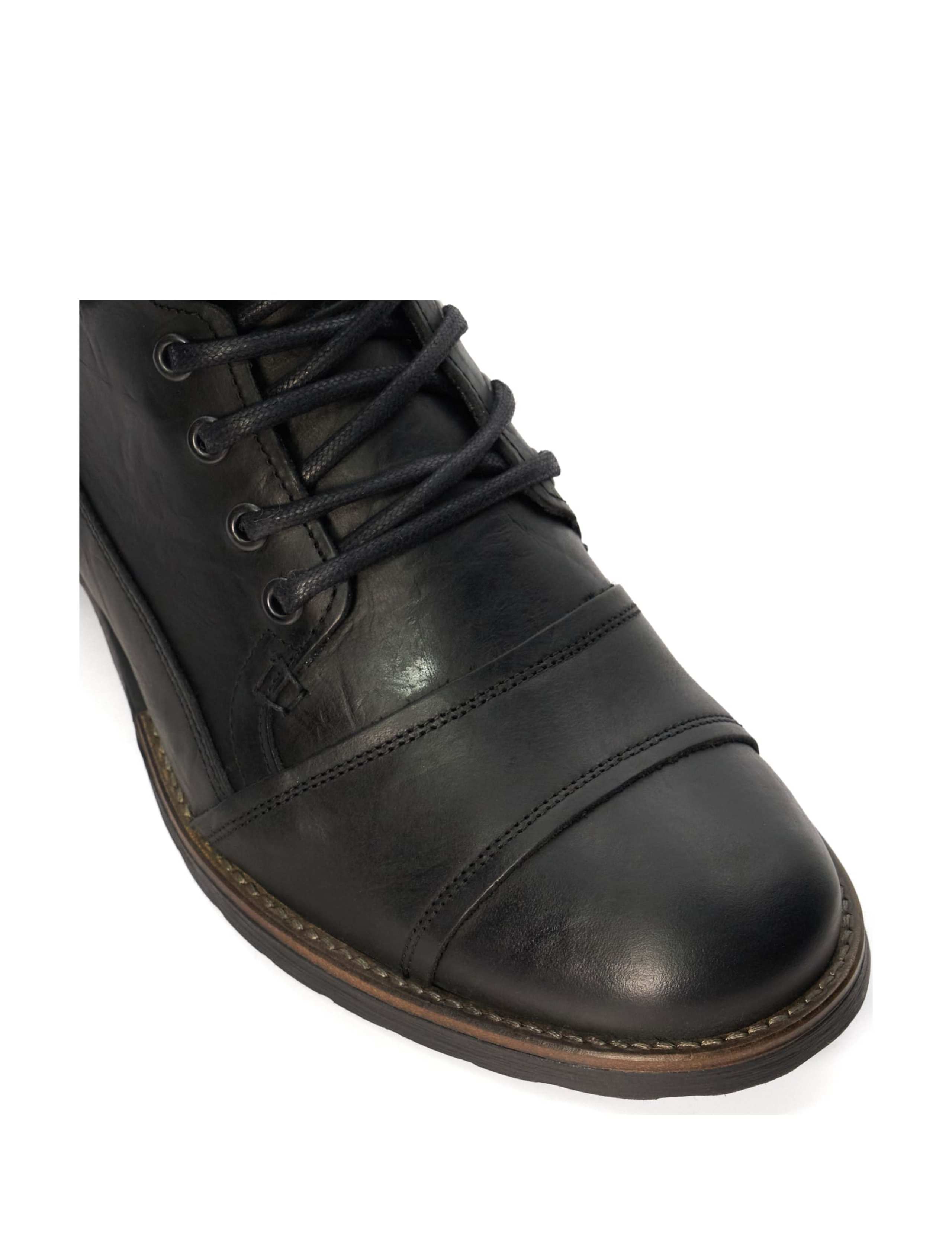 Leather Seam Detail Casual Boots 6 of 6