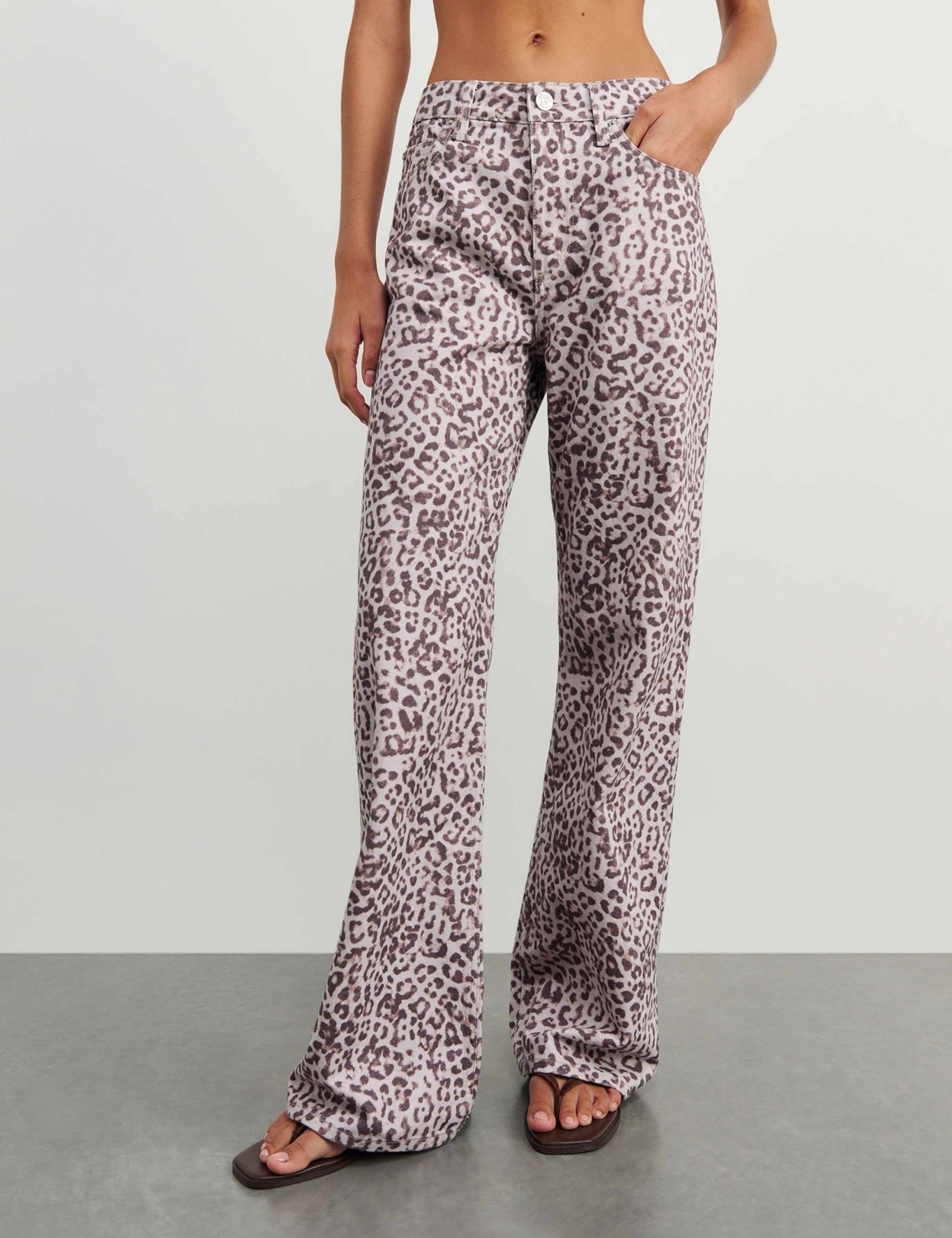 Mid Rise Straight Leg Jeans 2 of 5