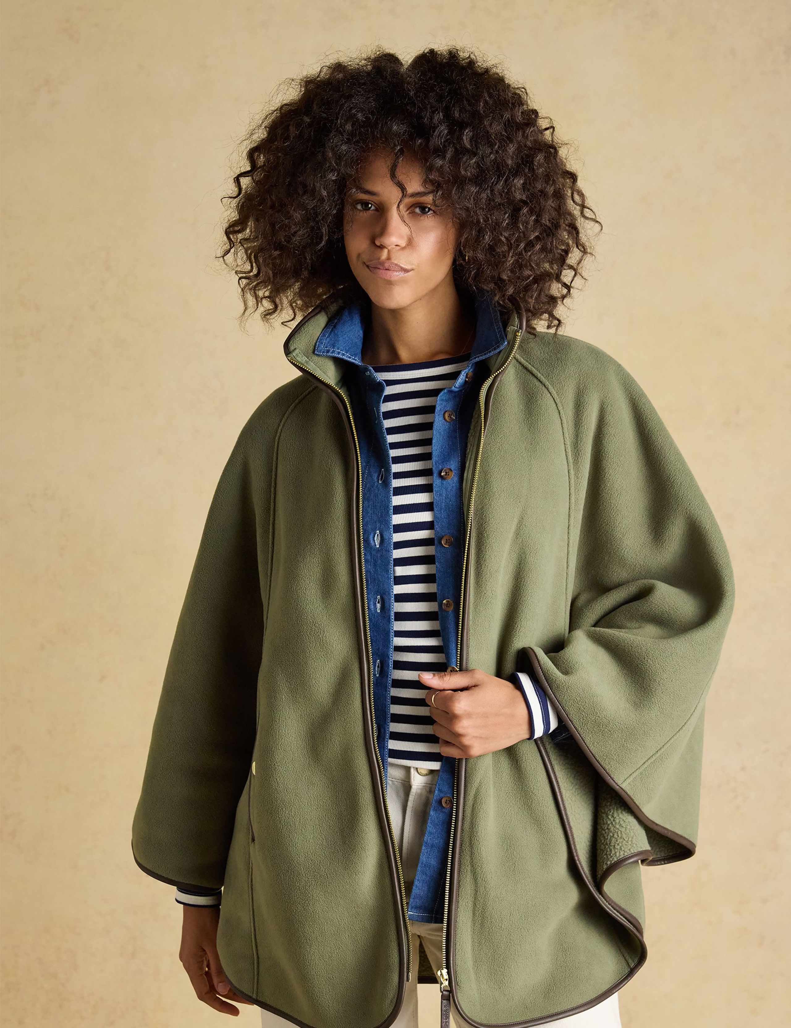 Fleece Cape Jacket 4 of 10