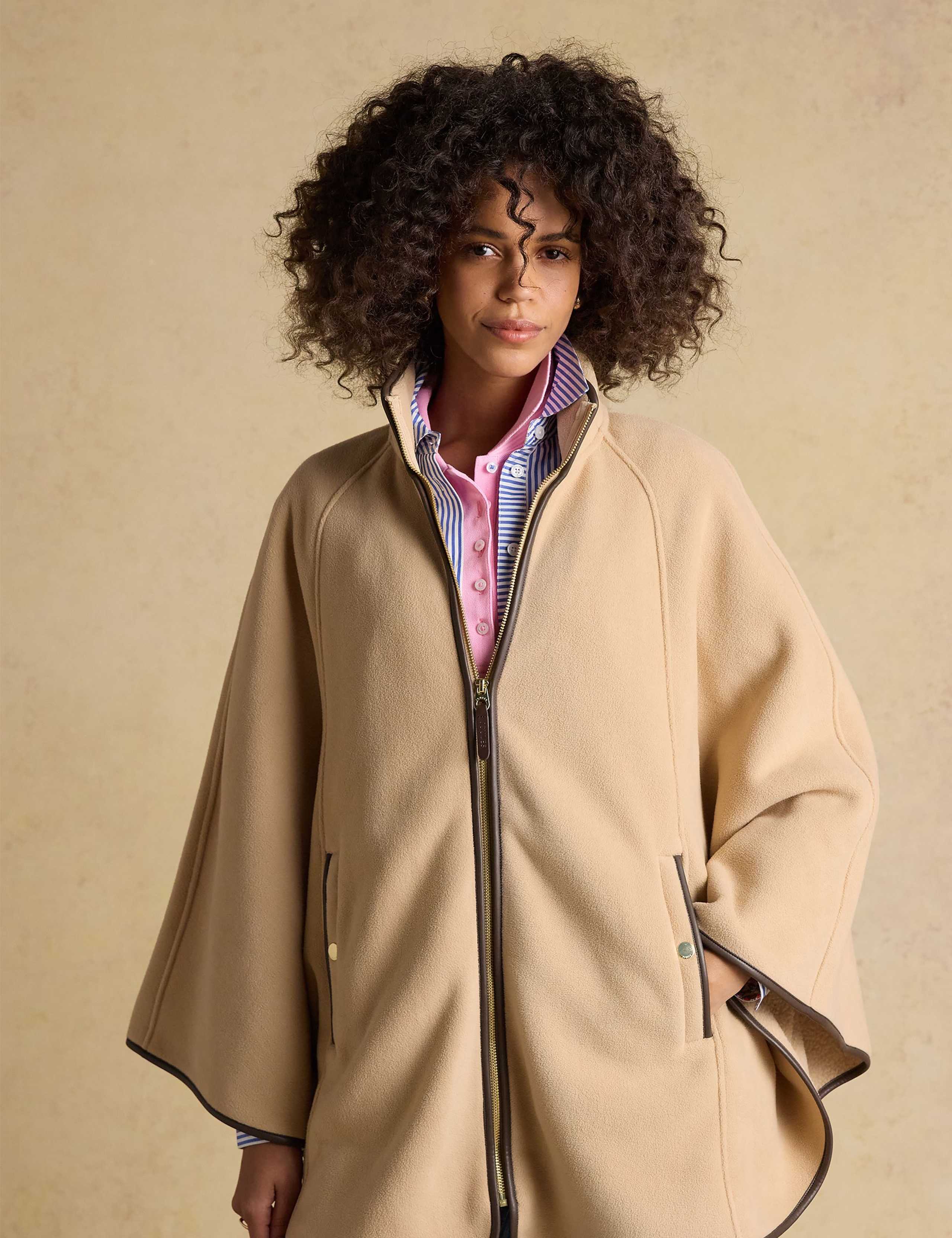 Fleece Cape Jacket 3 of 8