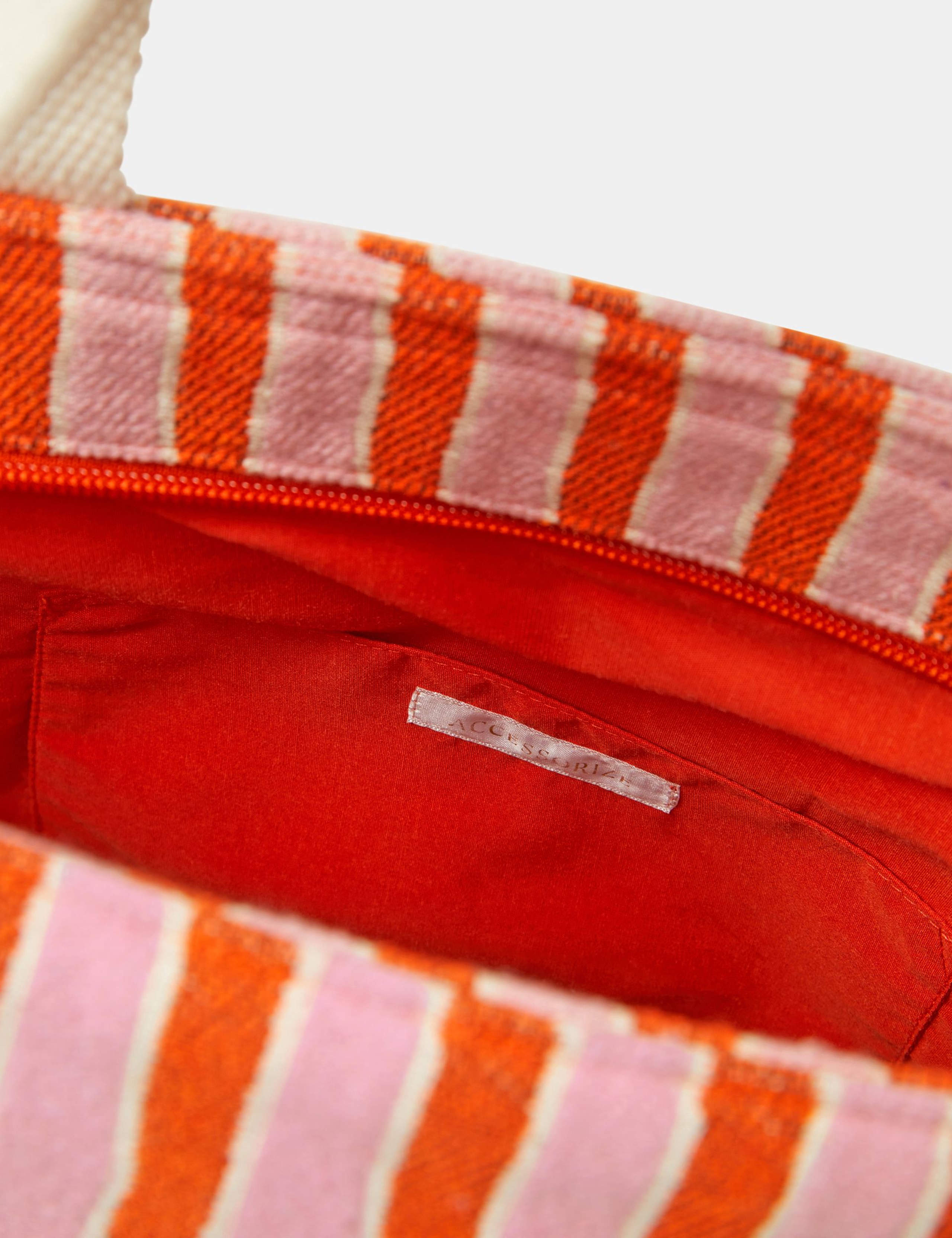 Slogan Striped Beach Tote Bag 5 of 5