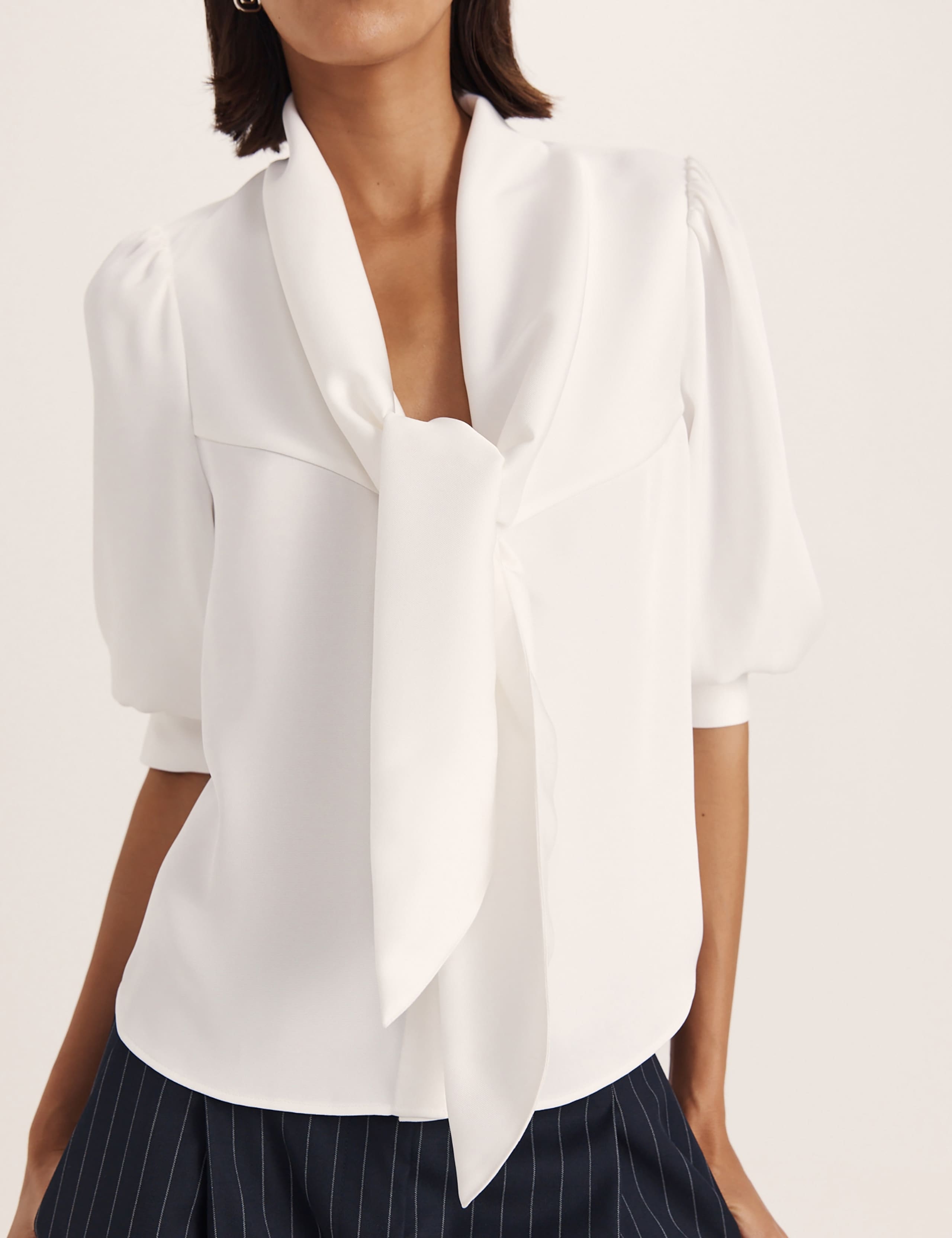 Tie Neck Blouse 8 of 8