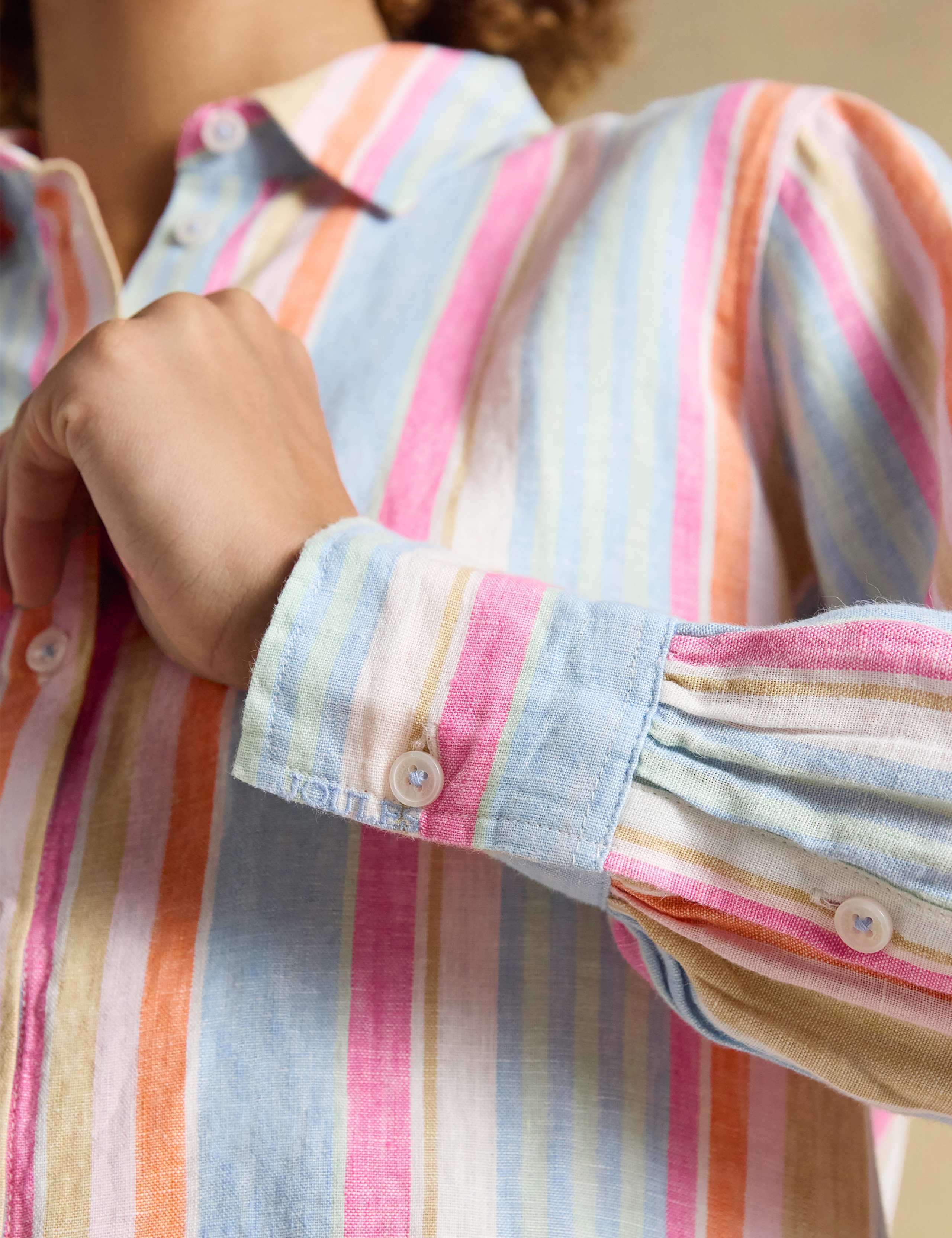 Pure Linen Striped Collared Shirt 6 of 6