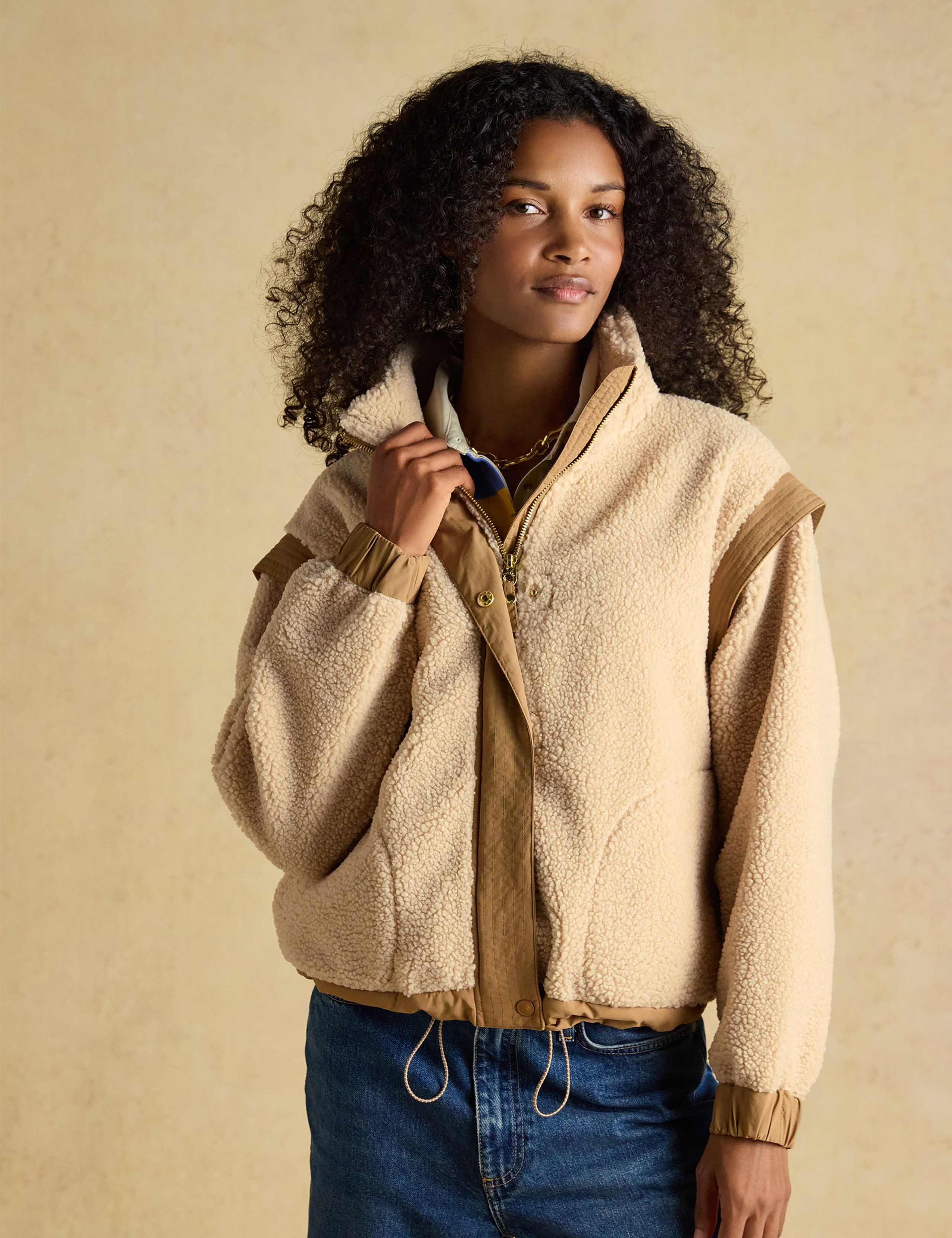 2 in 1 Zip Up Borg Fleece Jacket 3 of 11