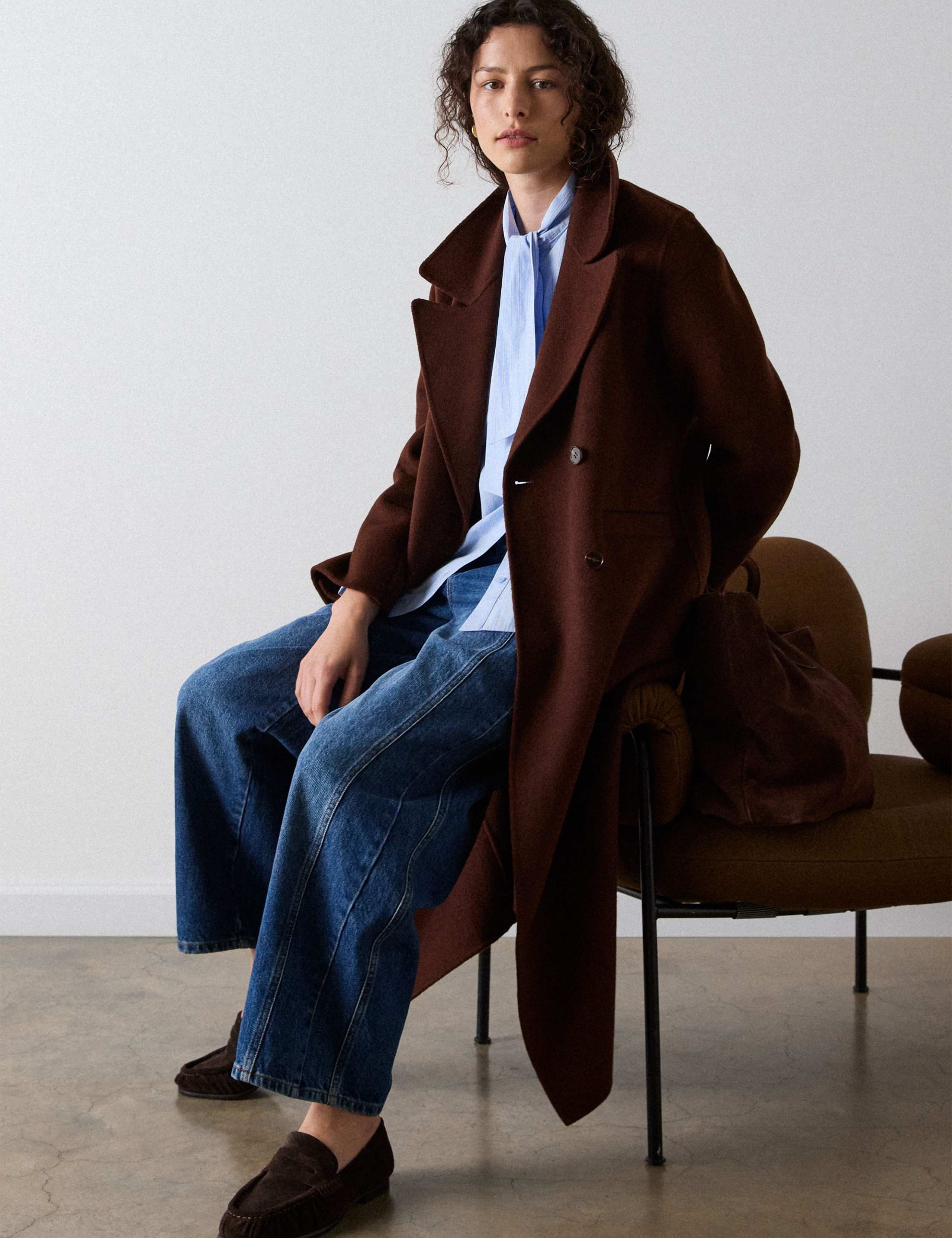 Suede Slip On Flat Loafers 3 of 5